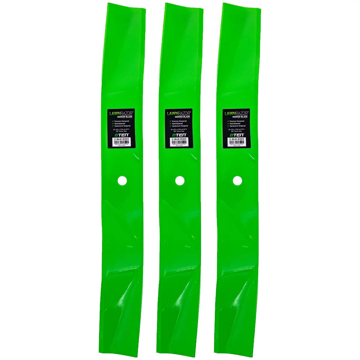 Lawnrazor Mulching Blade For Gravely Exmark 1-643097 103-2521 103-2521-S 04887800 | 3-Pack 1