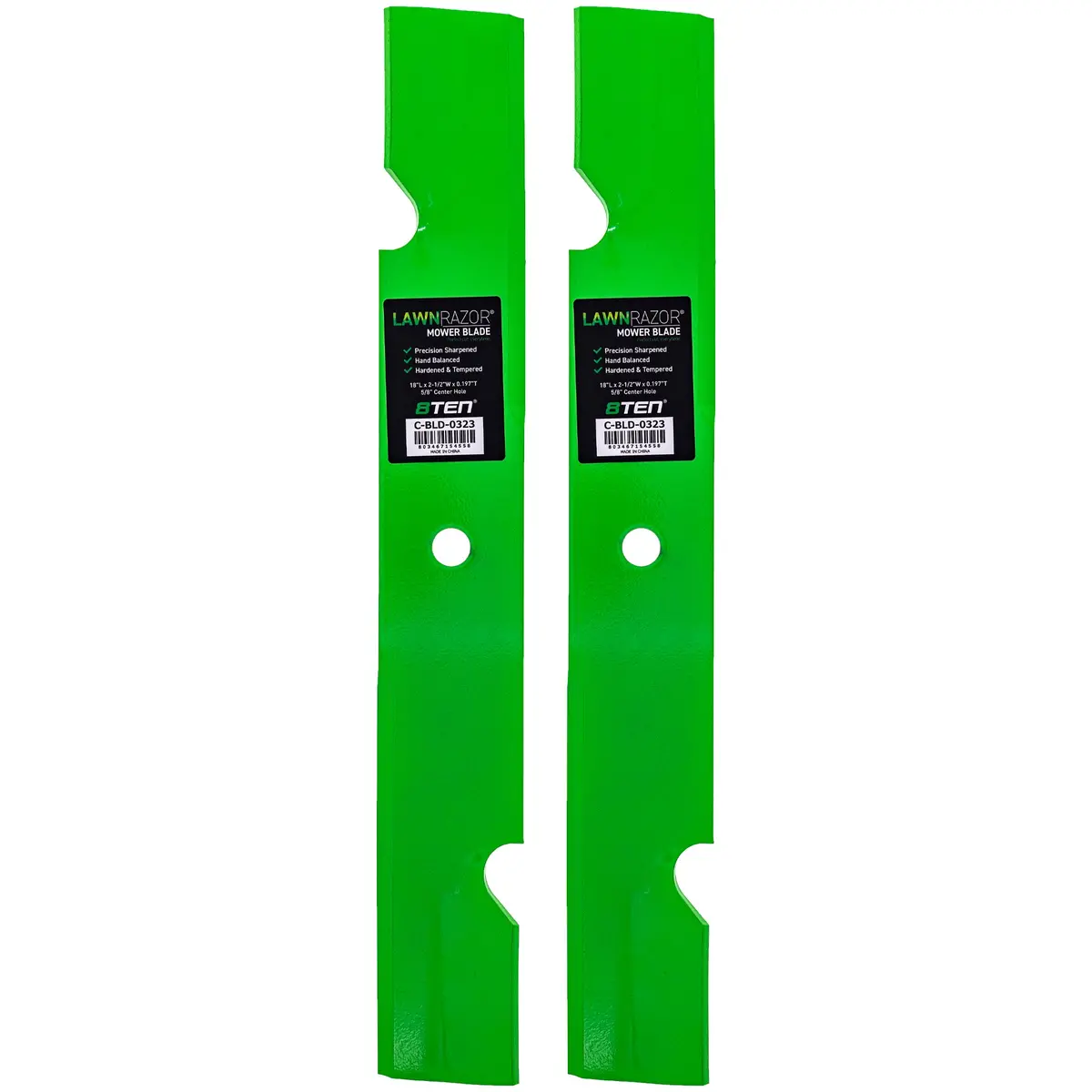 Lawnrazor Notched High Lift Blade For Ferris Mtd Pro Cub Cadet 5101756S 00050125 5101756 | 2-Pack 1