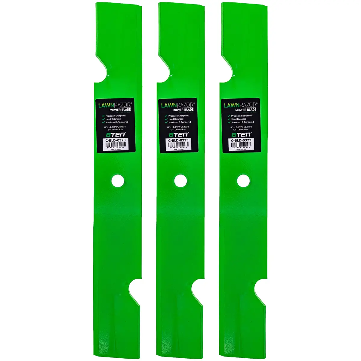 Lawnrazor Notched High Lift Blade For Ferris Mtd Pro Cub Cadet 5101756S 00050125 5101756 | 2-Pack 1