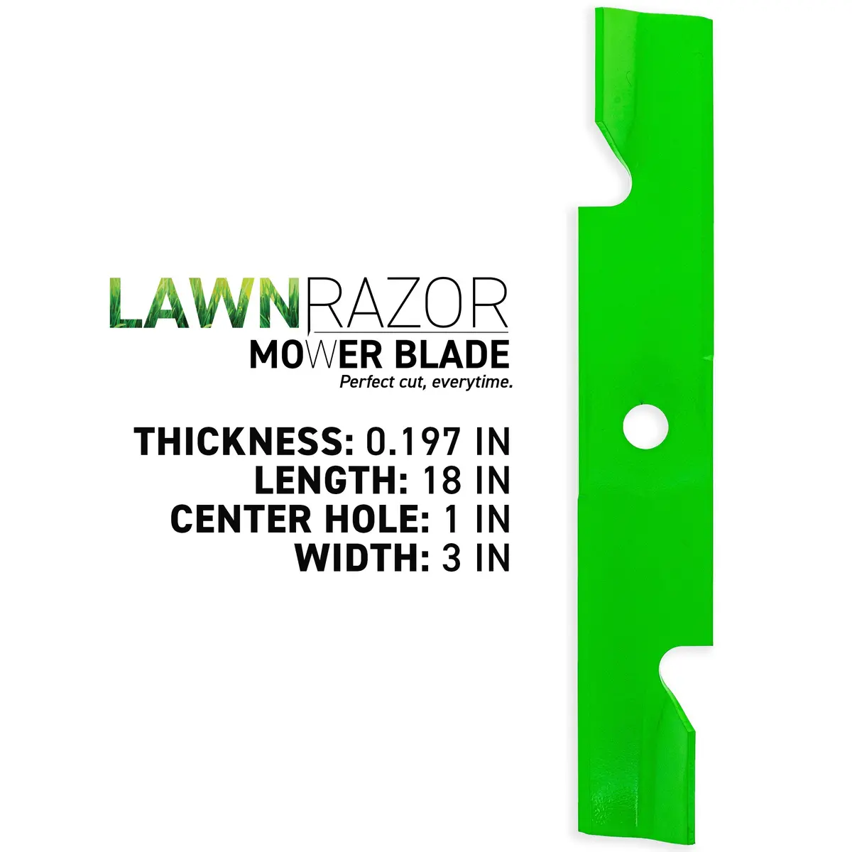 Lawnrazor Notched High Lift Blade For Exmark 109-6392 | 3-Pack 2