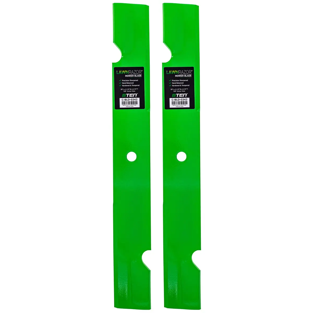 Lawnrazor Notched High Lift Blade For Scag 482129 | 2-Pack 1