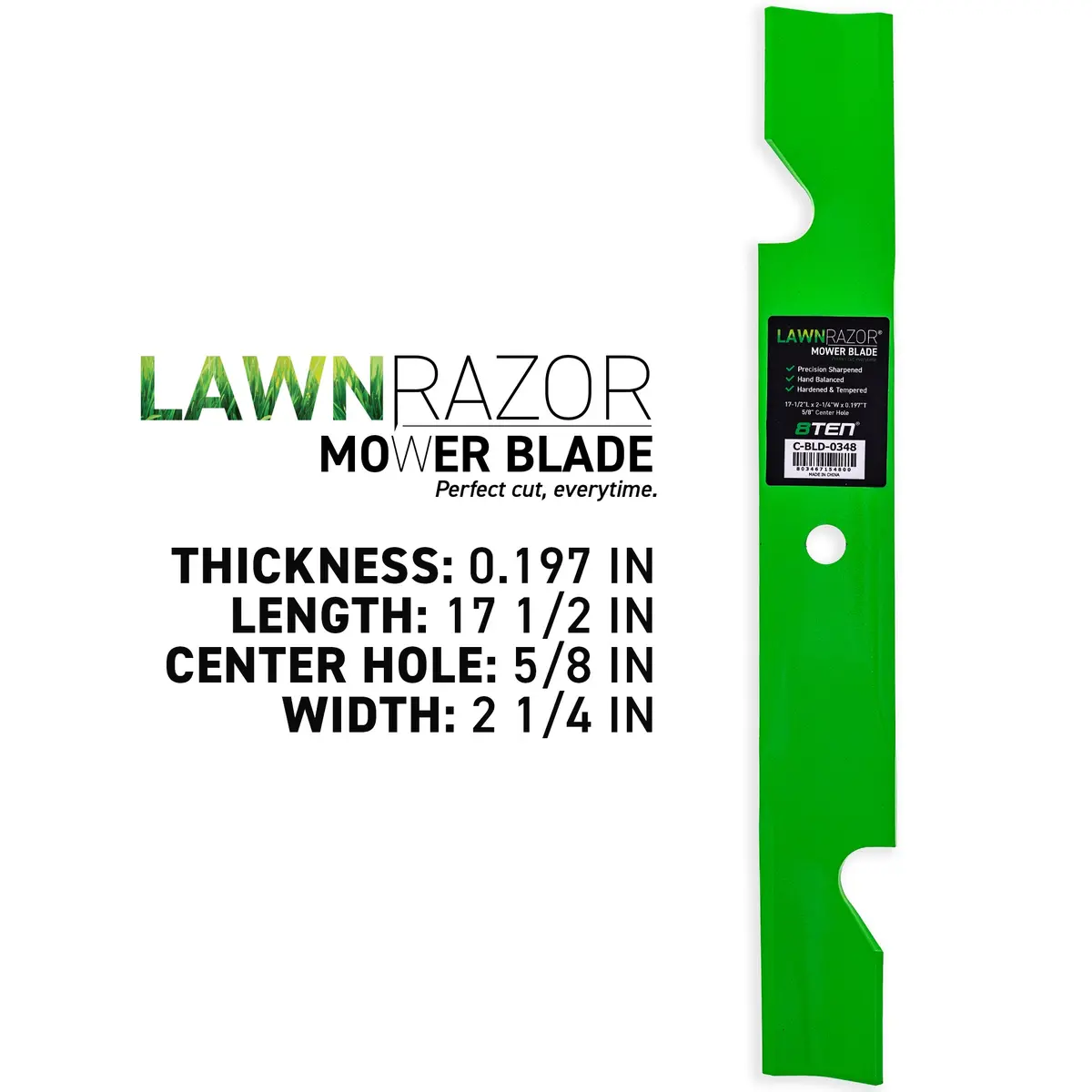 Lawnrazor Notched High Lift Blade For Toro 117-1156-03 | 3-Pack 2