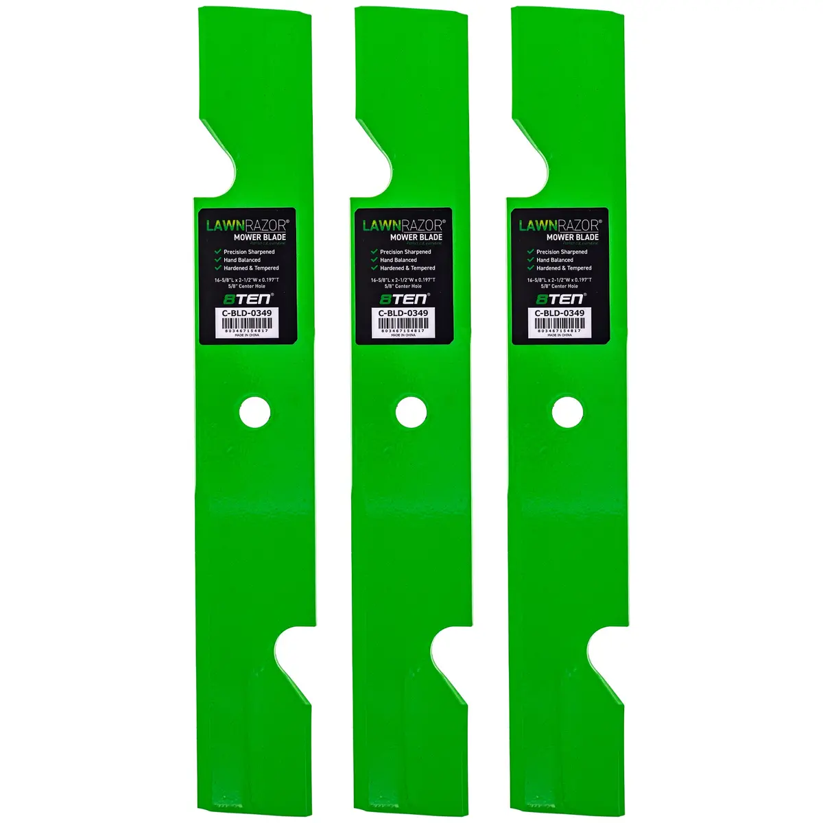 Lawnrazor Notched High Lift Blade For Mtd Pro Cub Cadet 00021871 | 3-Pack 1
