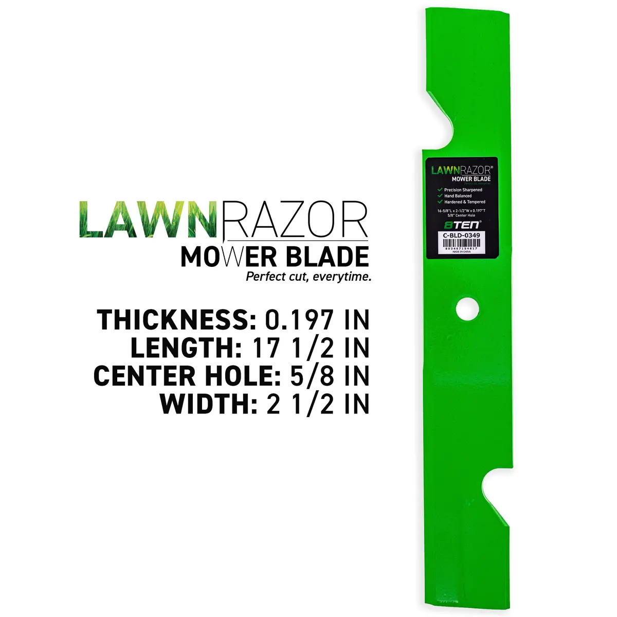 Lawnrazor Notched High Lift Blade For Mtd Pro Cub Cadet 00021871 | 3-Pack 2