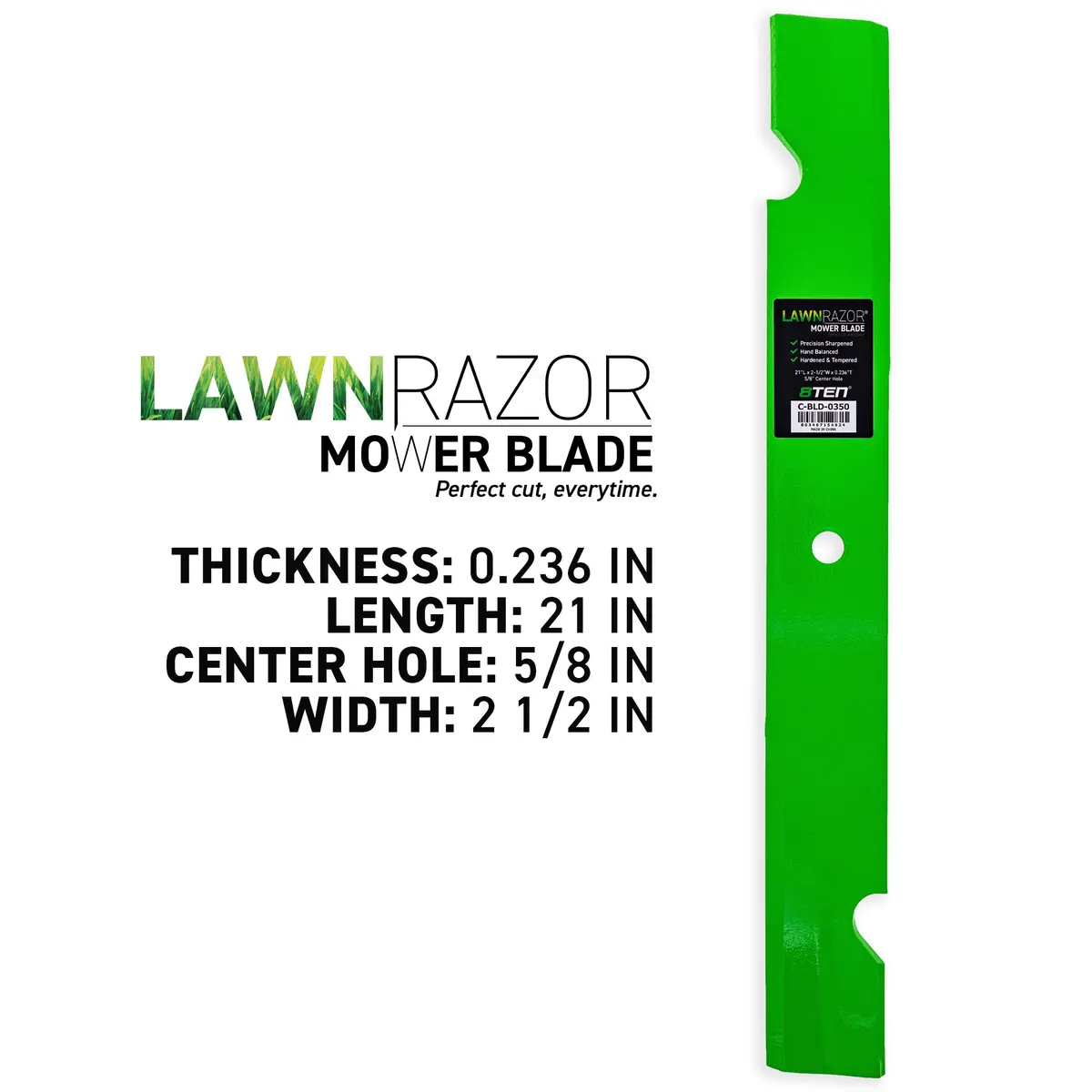 Lawnrazor Notched Air Lift Blade For Ferris 5020842 5020842S 5020842Asm 20842 | 3-Pack 2