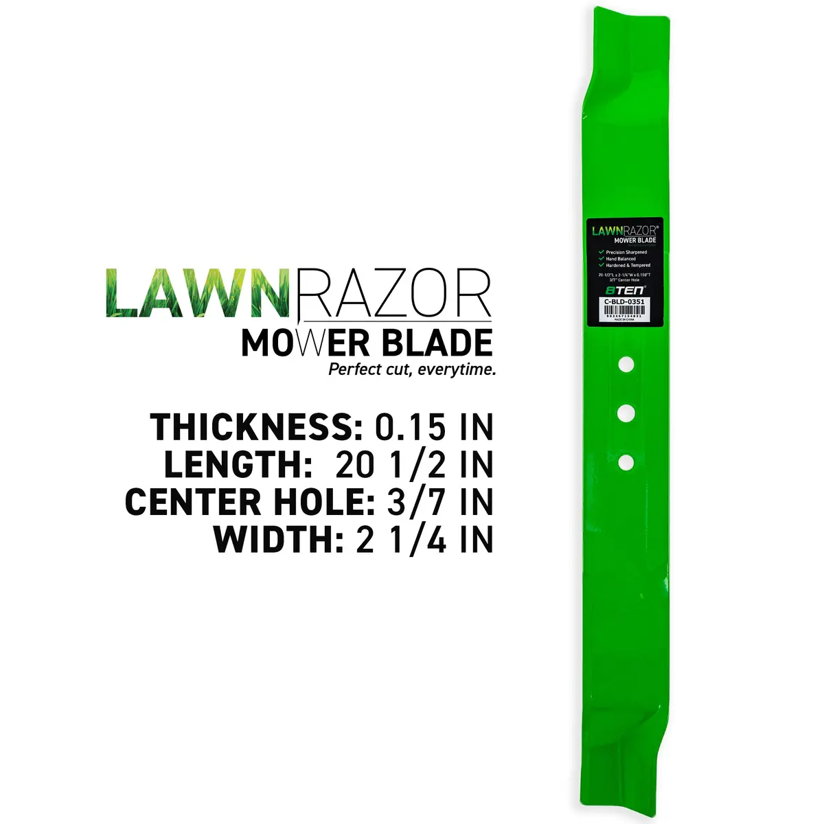 Lawnrazor Mulching Blade For Exmark 135-0413-S 116-4500-03 116-4500 116-4500-S 2