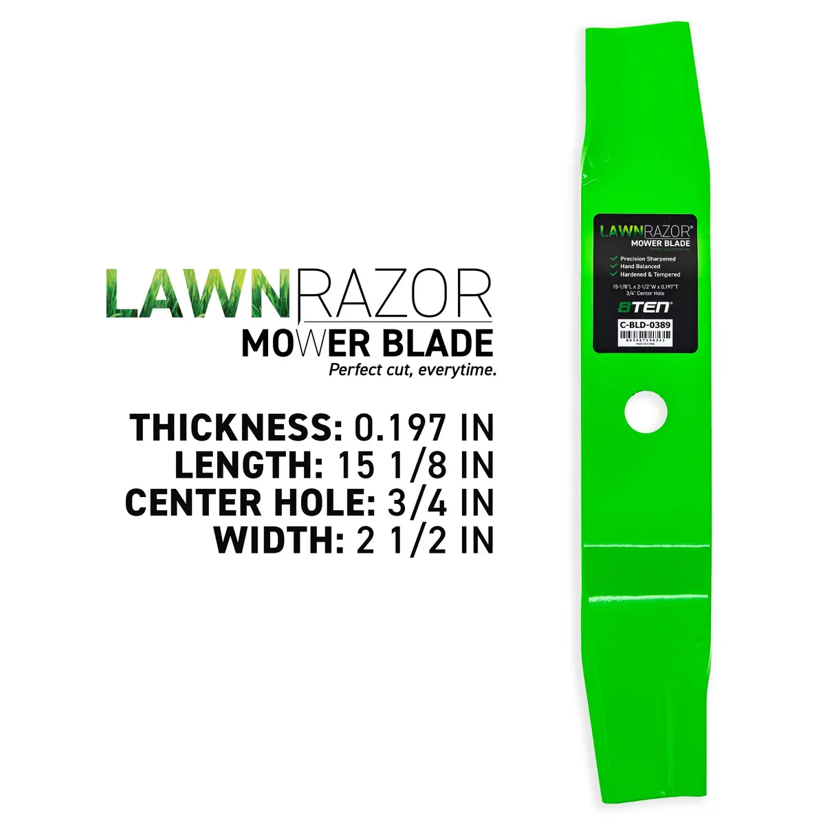 Lawnrazor High Lift Blade For Cub Cadet Ih-59704-C1 759-3812 742P3002 742-3002-0637 742-3002 | 3-Pack 2