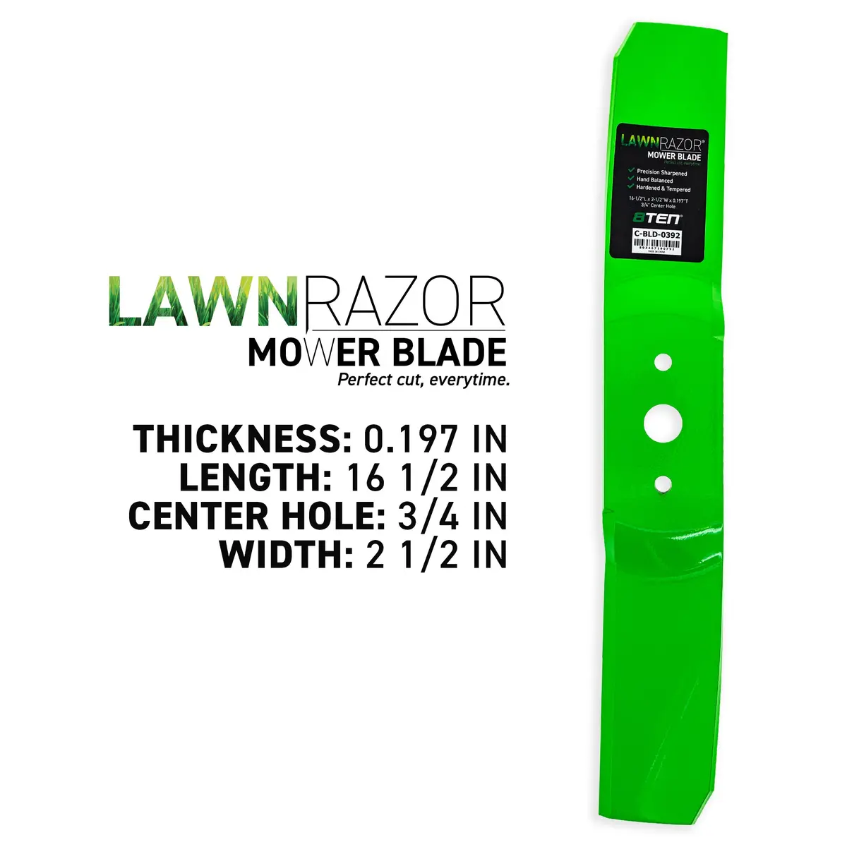 Lawnrazor High Lift Blade For Cub Cadet White Outdoor 759-3826 759-3825 742P3025 742P3019 742-3025 | 3-Pack 2