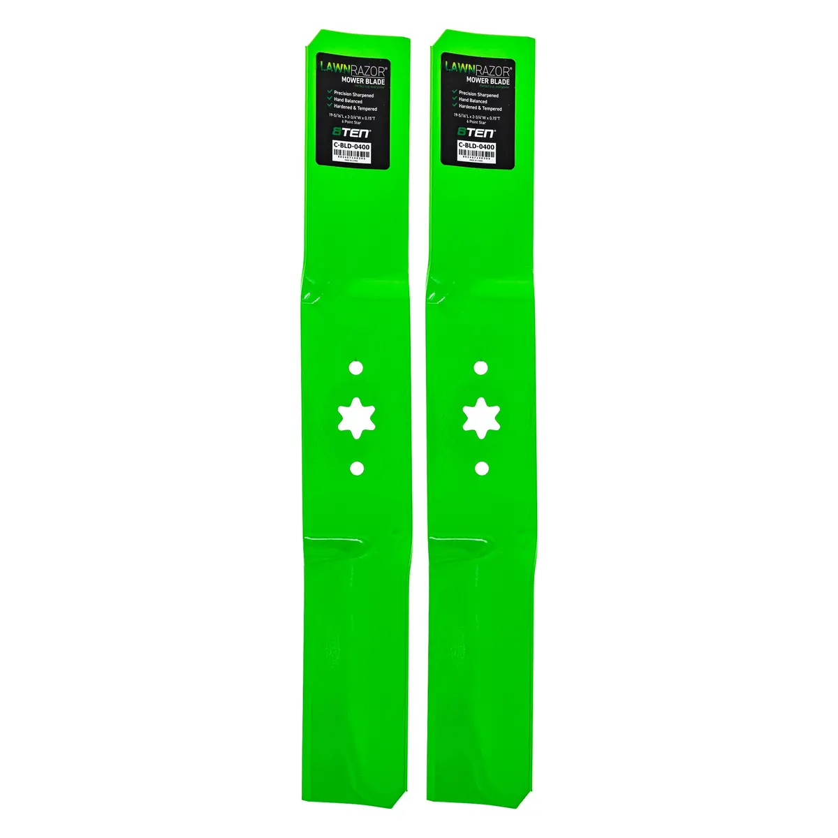 Lawnrazor High Lift Blade For Yard-Machines Wizard White Outdoor 742-0654 | 2-Pack 1