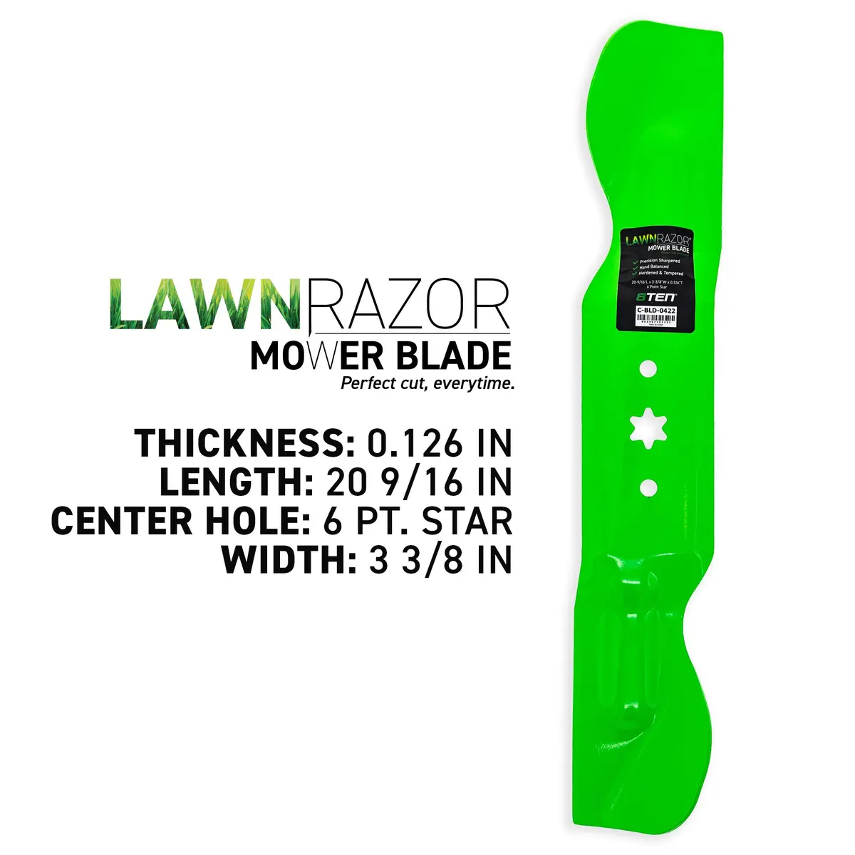 Lawnrazor Notched High Lift Blade For Cub Cadet 742P05620 742-05620 490-110-C187 | 3-Pack 2