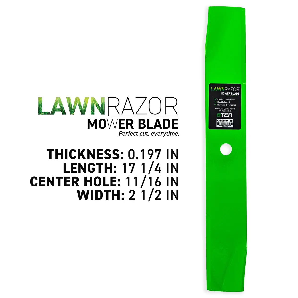 Lawnrazor Medium Lift Blade For John Deere M76461 Am106634 | 3-Pack 2