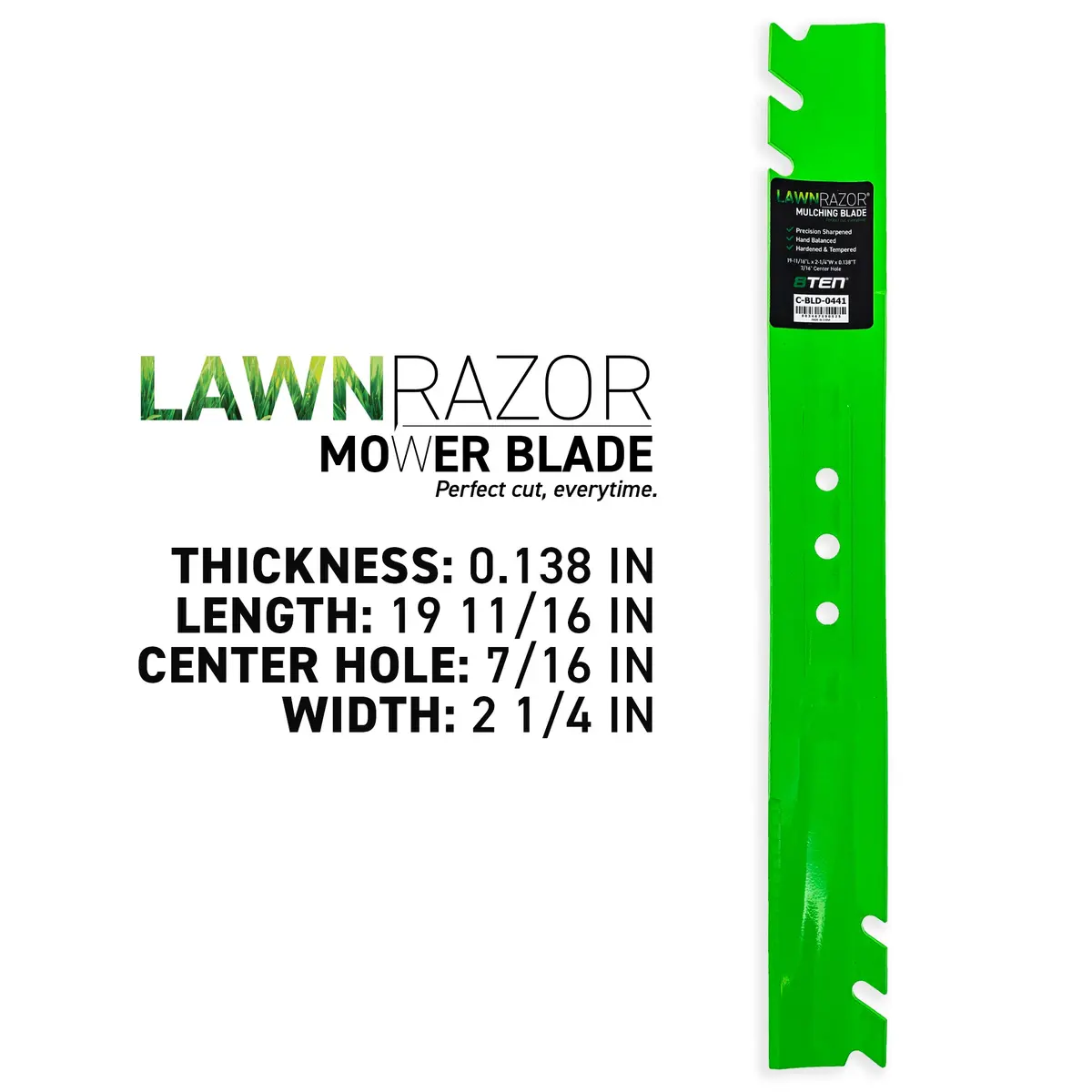 Lawnrazor Toothed Blade For Toro 133-8181-03 112-8841-03 2
