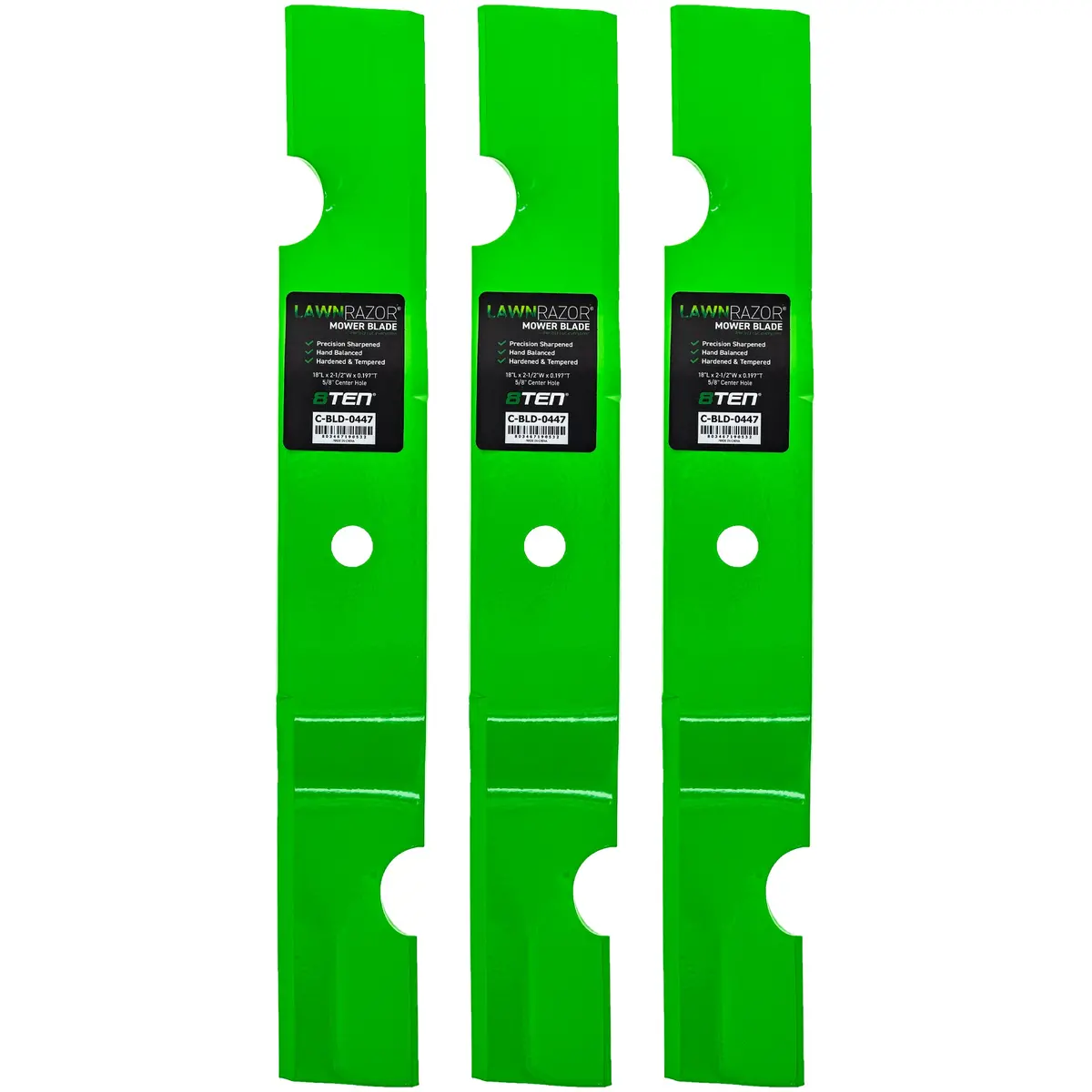 Lawnrazor Notched Medium Lift Blade For John Deere Tcu34280 | 3-Pack 1