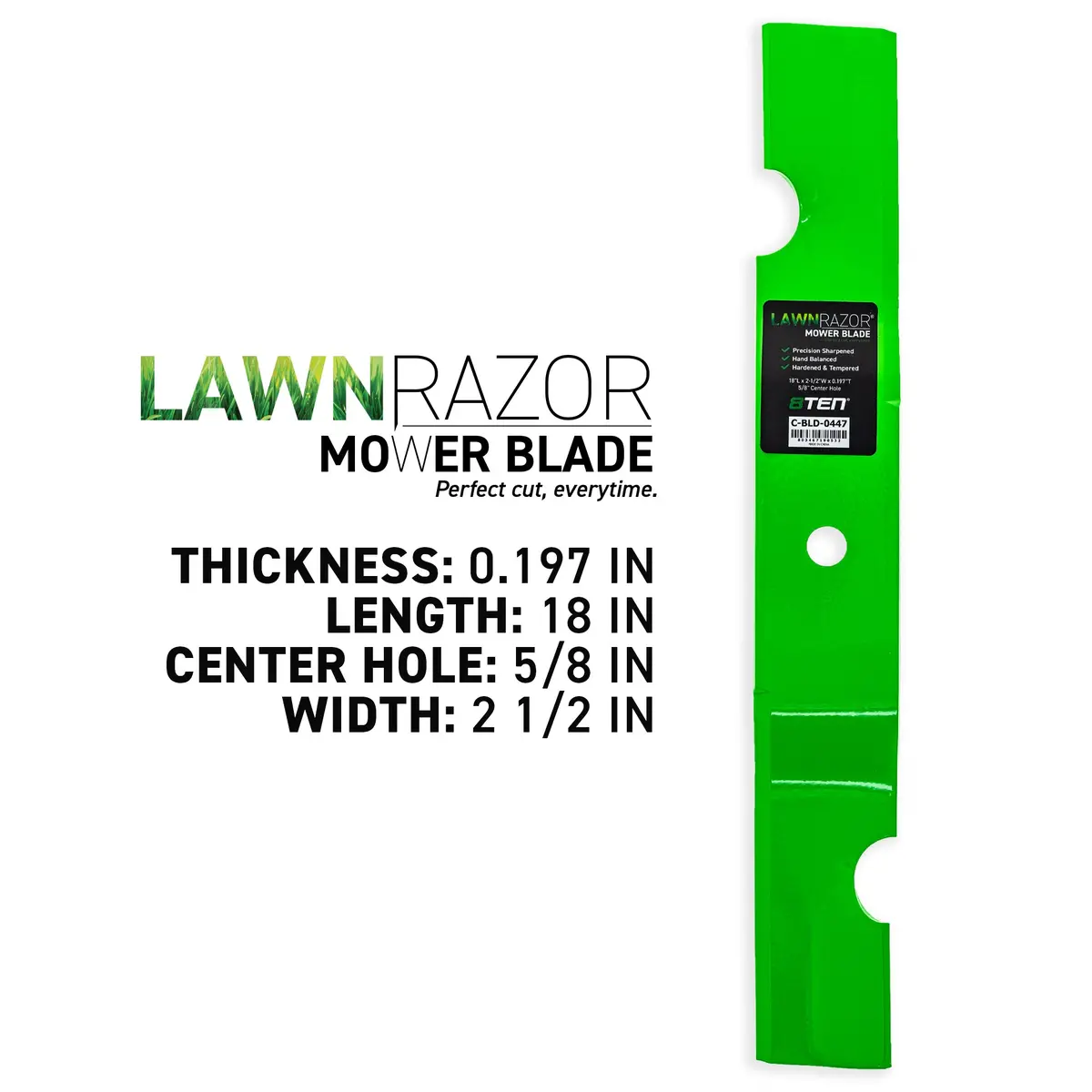 Lawnrazor Notched Medium Lift Blade For John Deere Tcu34280 | 3-Pack 2