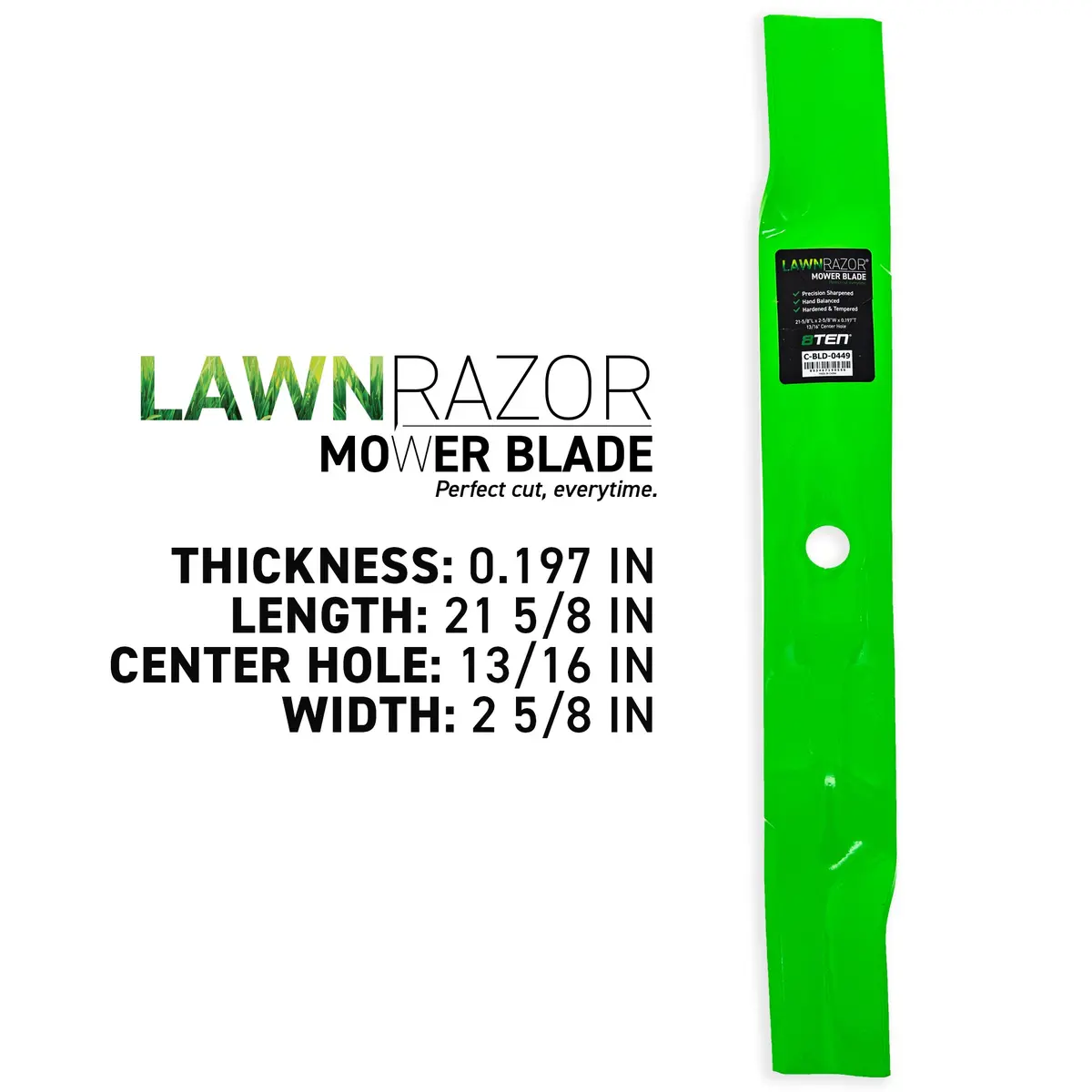 Lawnrazor Mulching Blade For John Deere M158112 | 3-Pack 2