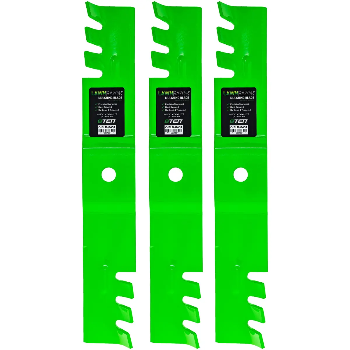 Lawnrazor Toothed Blade For Cub Cadet Craftsman Troy-Bilt 942-04416-X 742-04416-X 02005018-X | 3-Pack 1