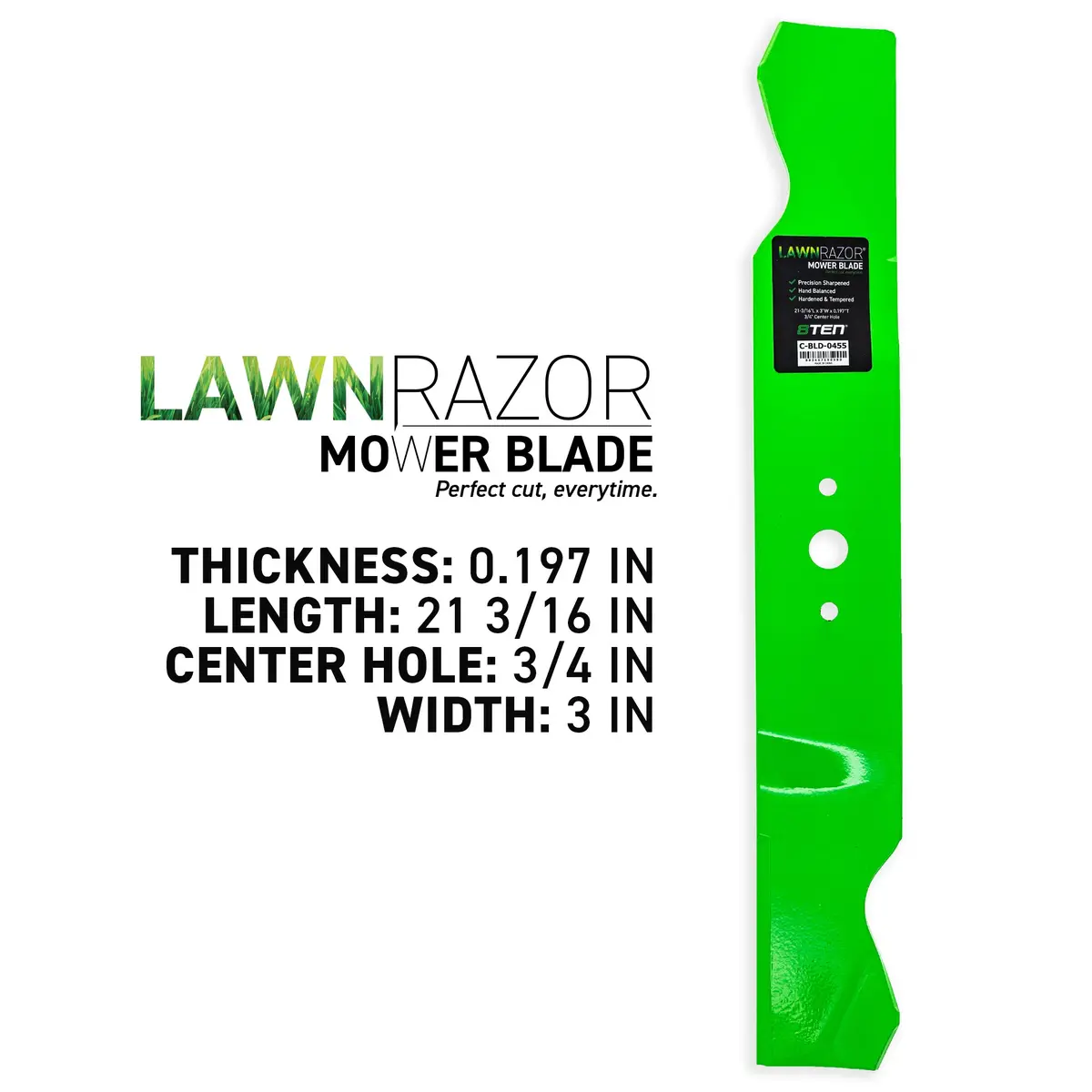 Lawnrazor Notched Low Lift Blade For Cub Cadet 759-3824 742P3018 742-3018 | 2-Pack 2