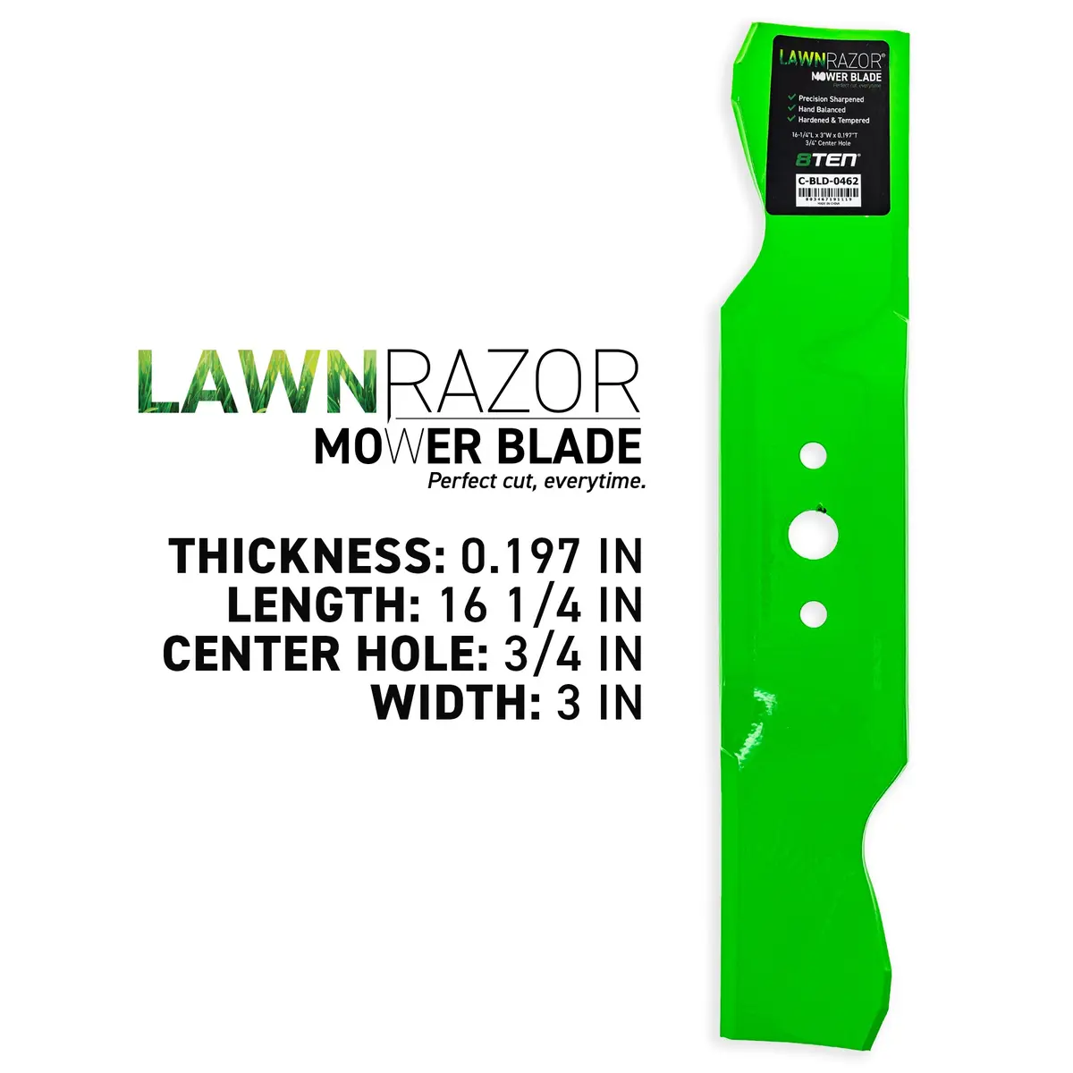 Lawnrazor Notched High Lift Blade For Cub Cadet 759-3819 742-3011 | 3-Pack 2