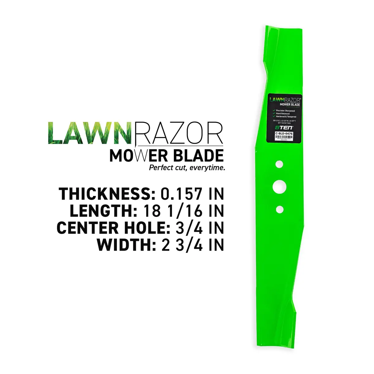 Lawnrazor Notched High Lift Blade For Murray 1726357Asm 2