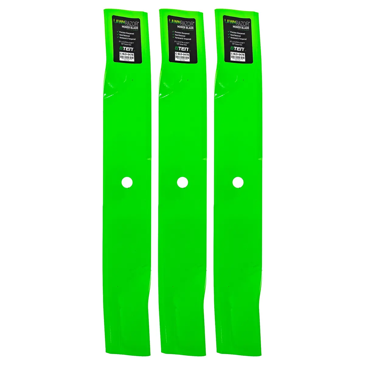 Lawnrazor High Lift Blade For Husqvarna Redmax 522829301 | 3-Pack 1