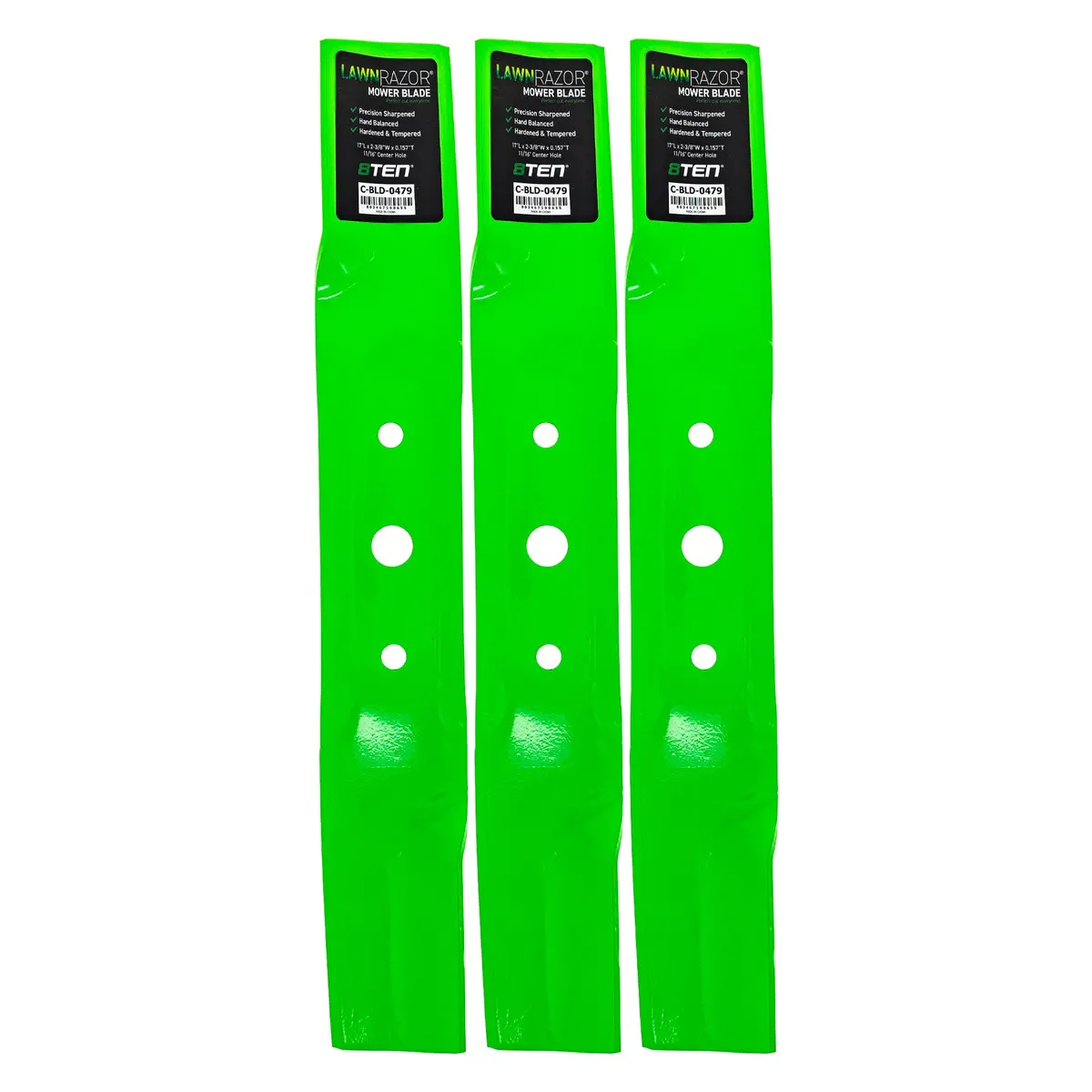 Lawnrazor High Lift Blade For John Deere Gx20434 | 3-Pack 1
