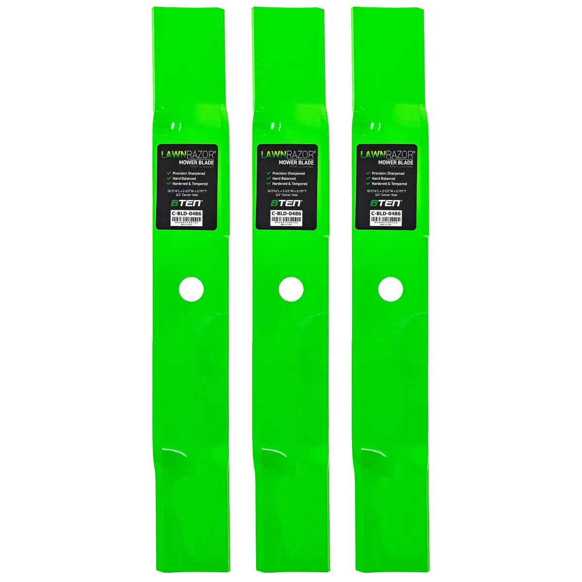 Lawnrazor Mulching Blade For Cub Cadet White Outdoor 759-3857 742-3030-0637 742-3030 | 3-Pack 1