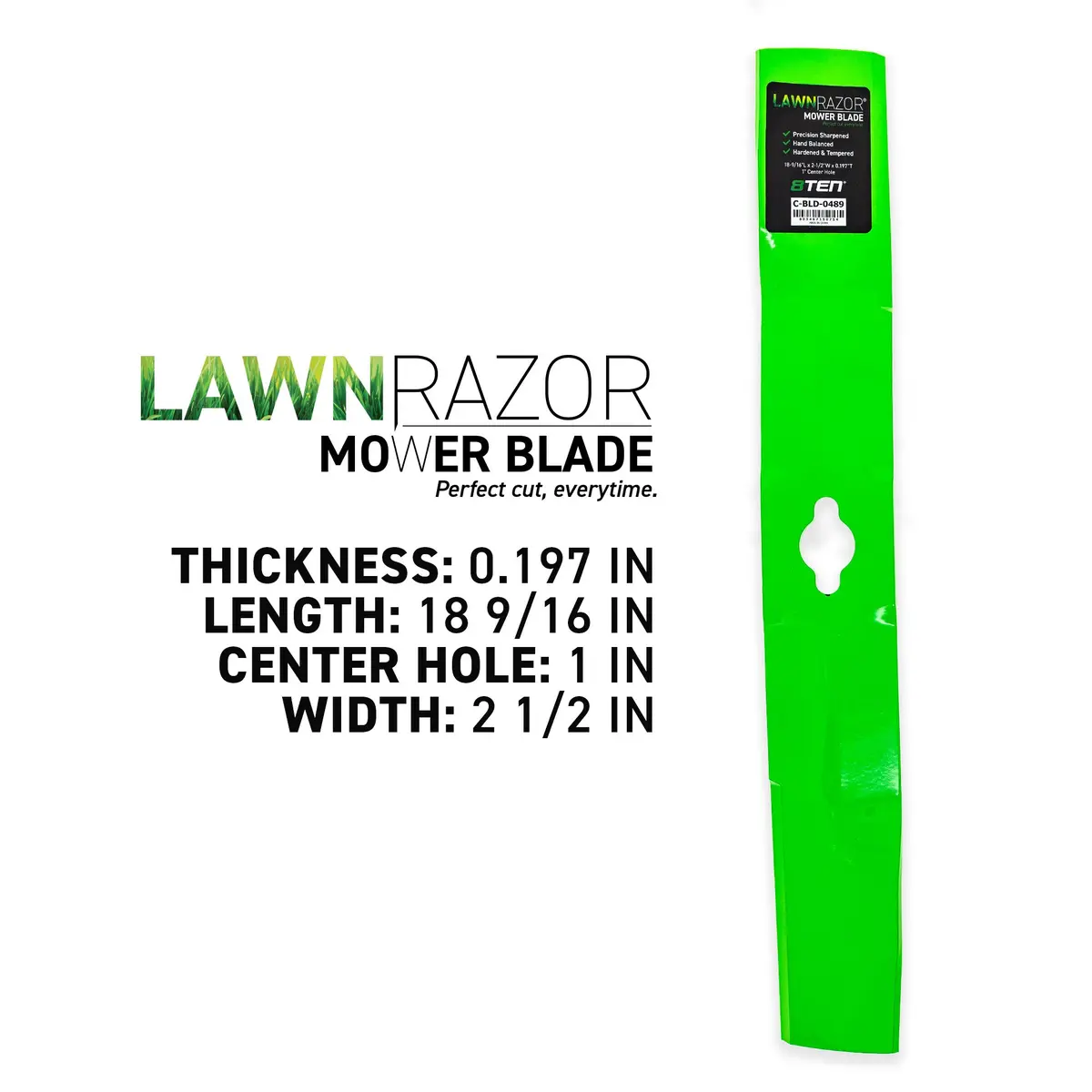 Lawnrazor Medium Lift Blade For John Deere M122455 | 2-Pack 2