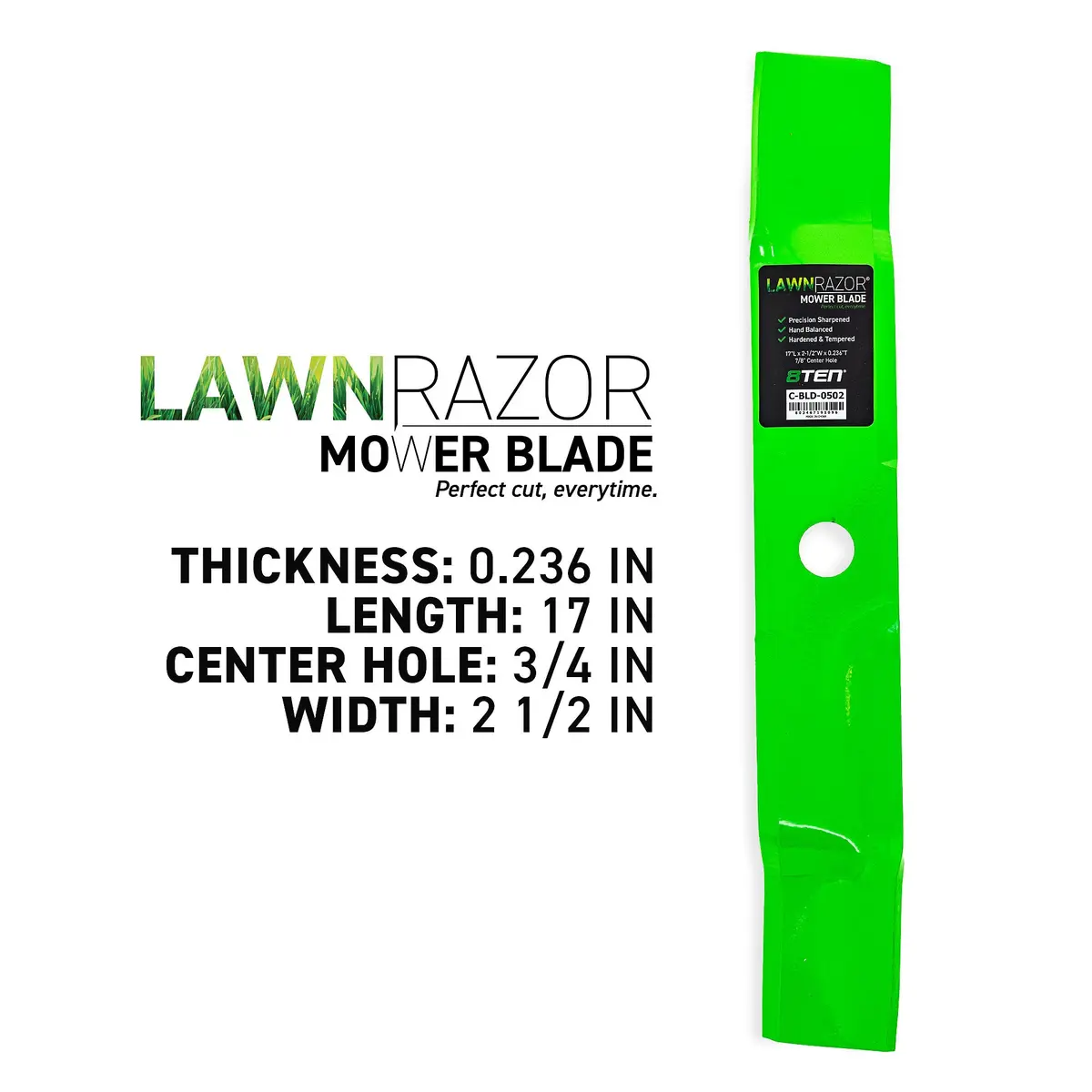 Lawnrazor Mulching Blade For John Deere M136185 | 3-Pack 2