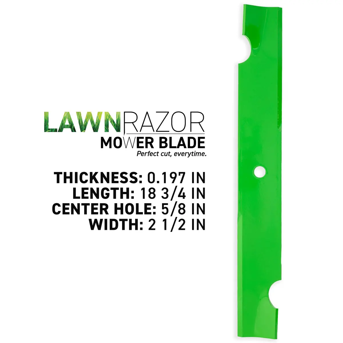 Lawnrazor Notched High Lift Blade For Bad Boy 38-0005-00 | 3-Pack 2