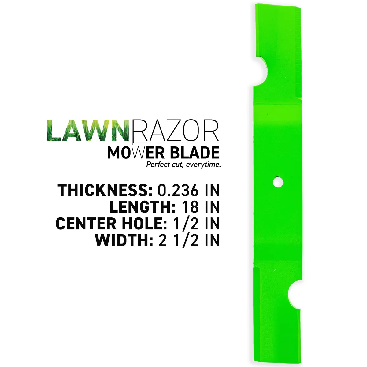 Lawnrazor Blade For Grasshopper 411R 35-Inch 320239 Notched High Lift 2 Pack 2