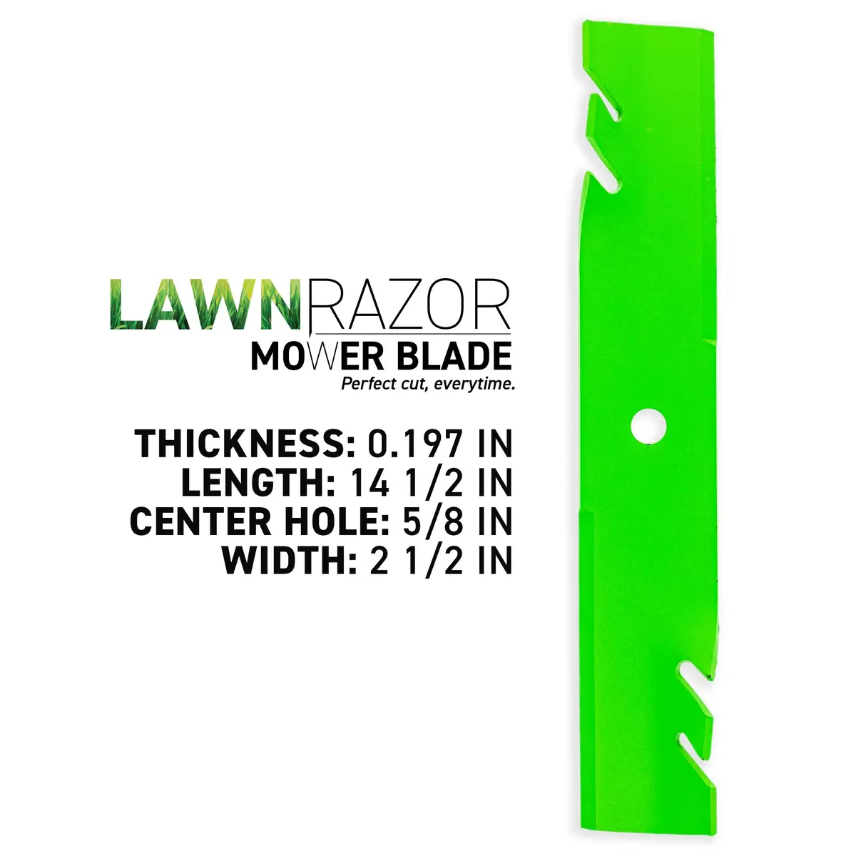 Lawnrazor Blade For Bad Boy Mz 038-4222-00 48-Inch Deck Toothed Mulching 3 Pack 2
