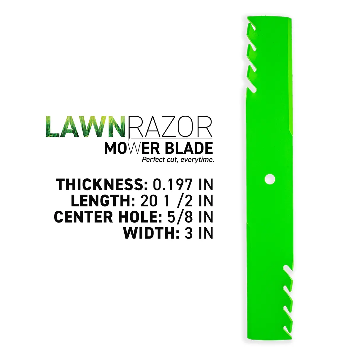 Lawnrazor Toothed Mulching Blade For Gravely Ariens 04887700 | 3-Pack 2