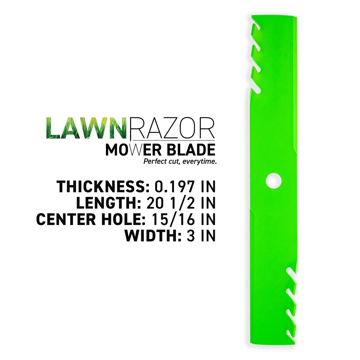Lawnrazor Toothed Mulching Blade For Exmark 103-6393 103-6393-S | 3-Pack 2