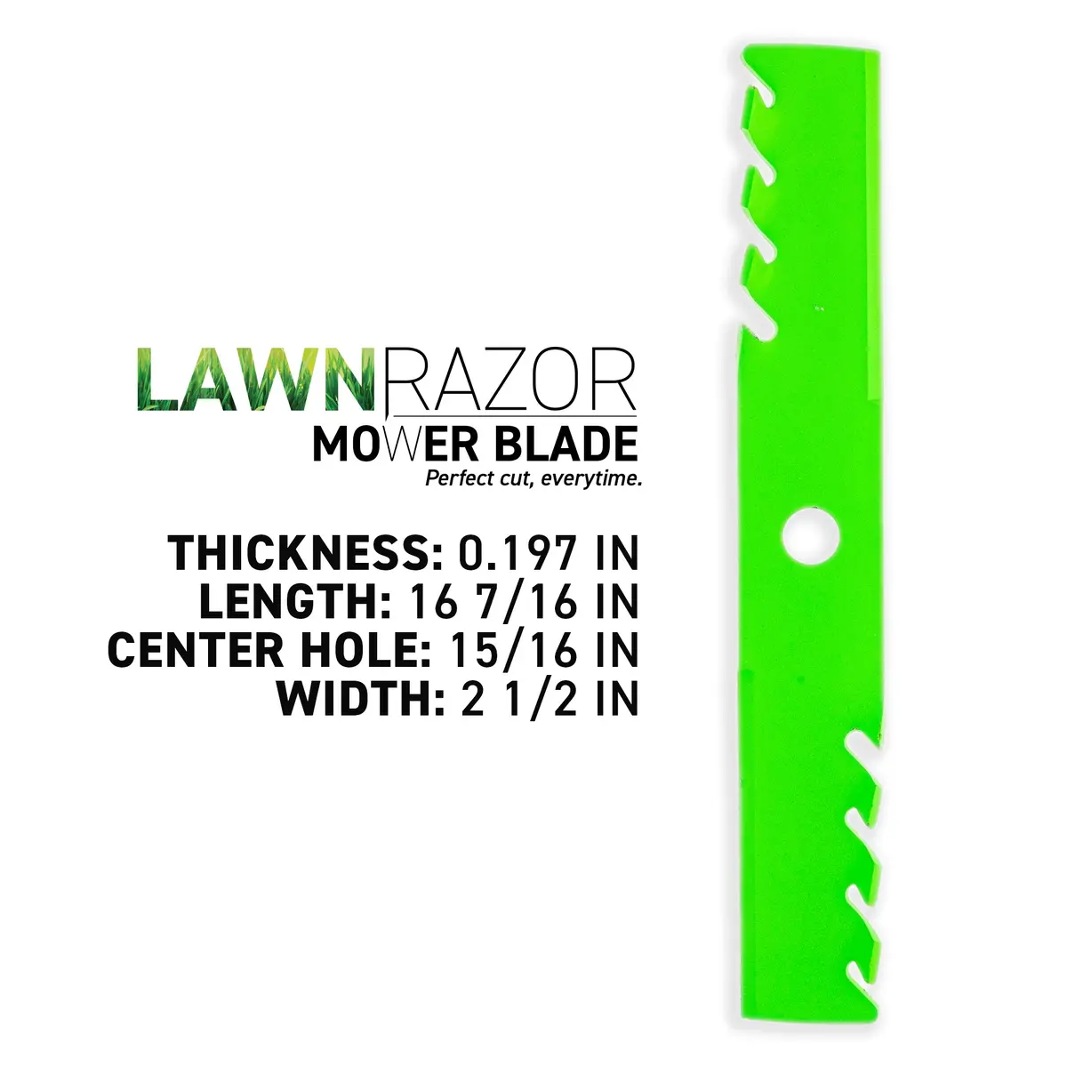 Lawnrazor Toothed Mulching Blade For Toro 140-1243 | 3-Pack 2