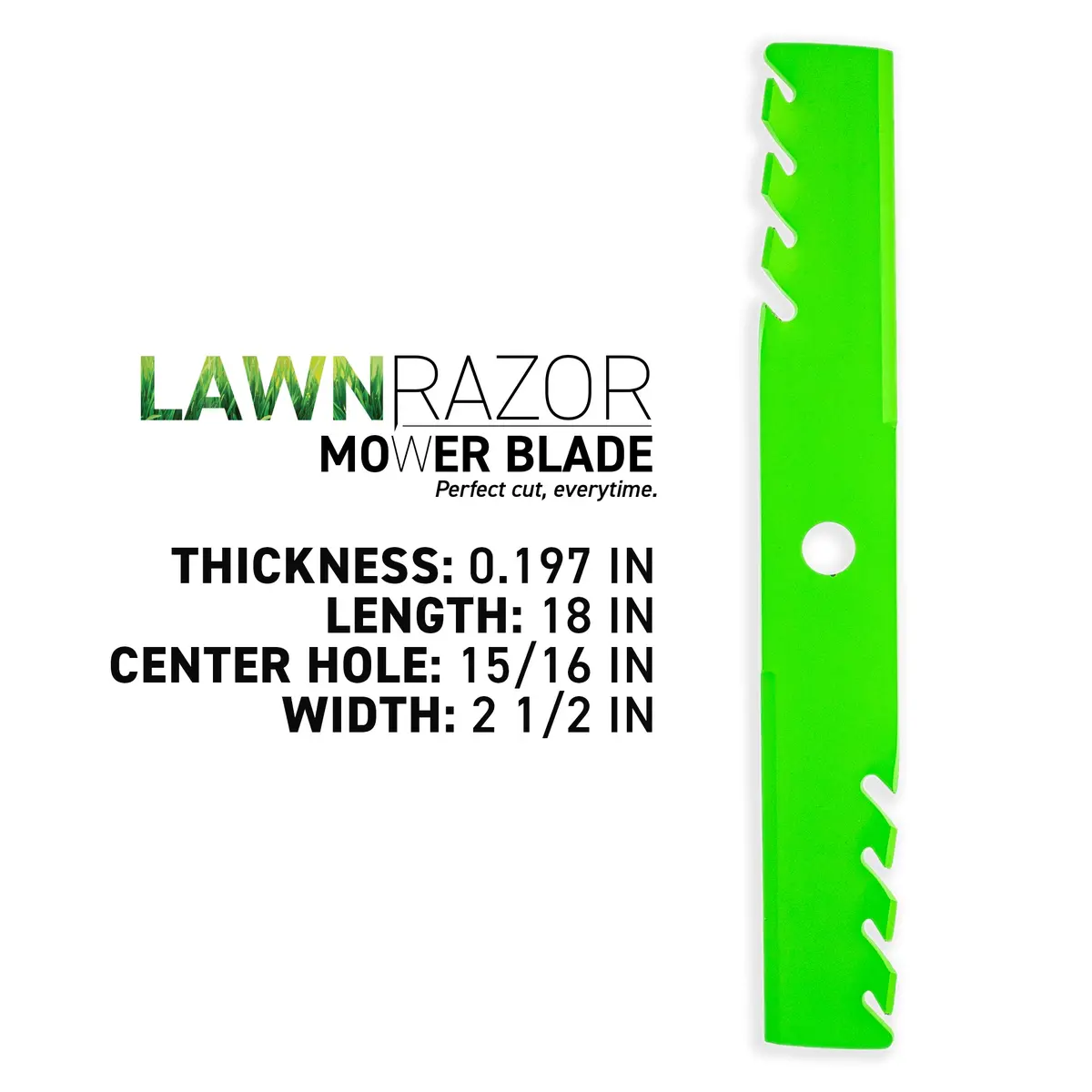 Lawnrazor Toothed Mulching Blade For Exmark 103-6392 103-6392-S | 2-Pack 2