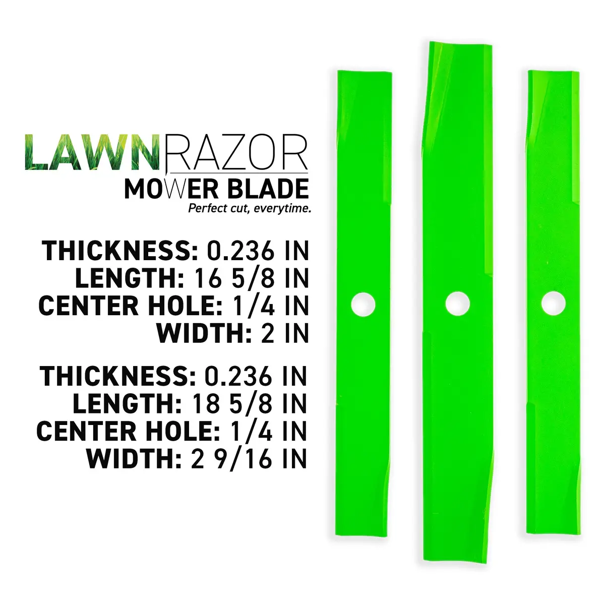 Lawnrazor Blade Set For Mahindra Emax20s 54-Inch 93902000080 93802000080 2