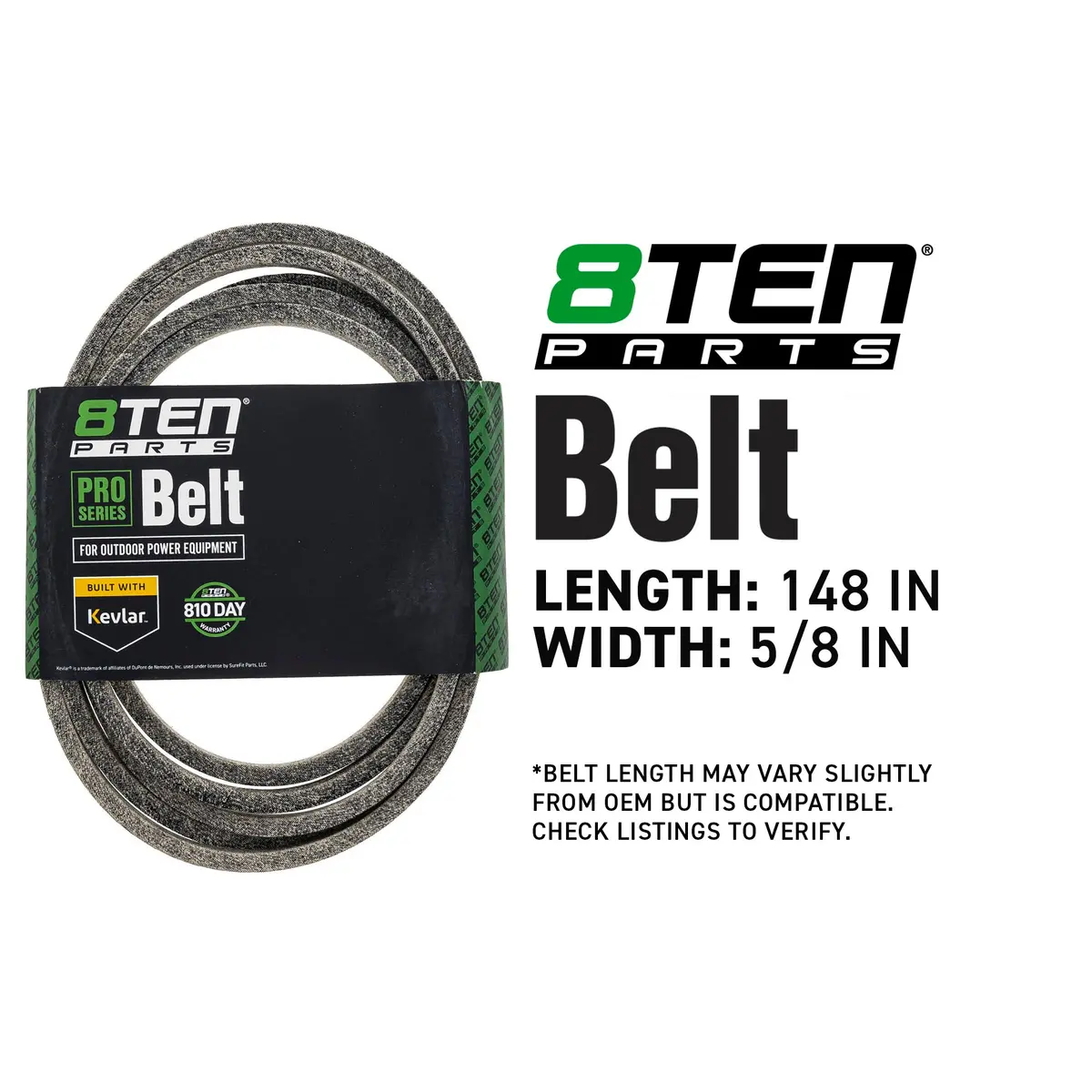 Belt With Kevlar® For Husqvarna Cub Cadet Exmark 196103 954-04329 954-04329A 754-04329 109-2523 2
