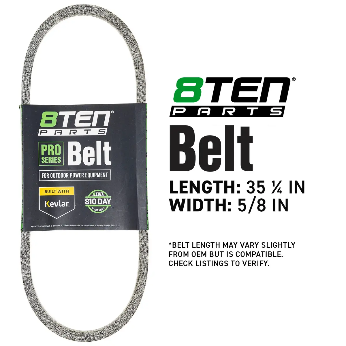 Belt With Kevlar® For Craftsman Cub Cadet Columbia Oem-754-0241A Oem-754-0241 954-05040 954-04331 2