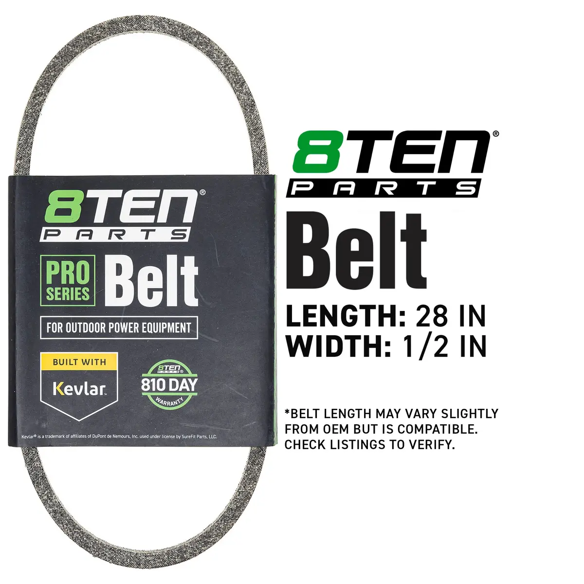 Belt With Kevlar® For Forest City Gravely Central Park 954-0163 754-0163 518223M1 34X17 27113 2006 2