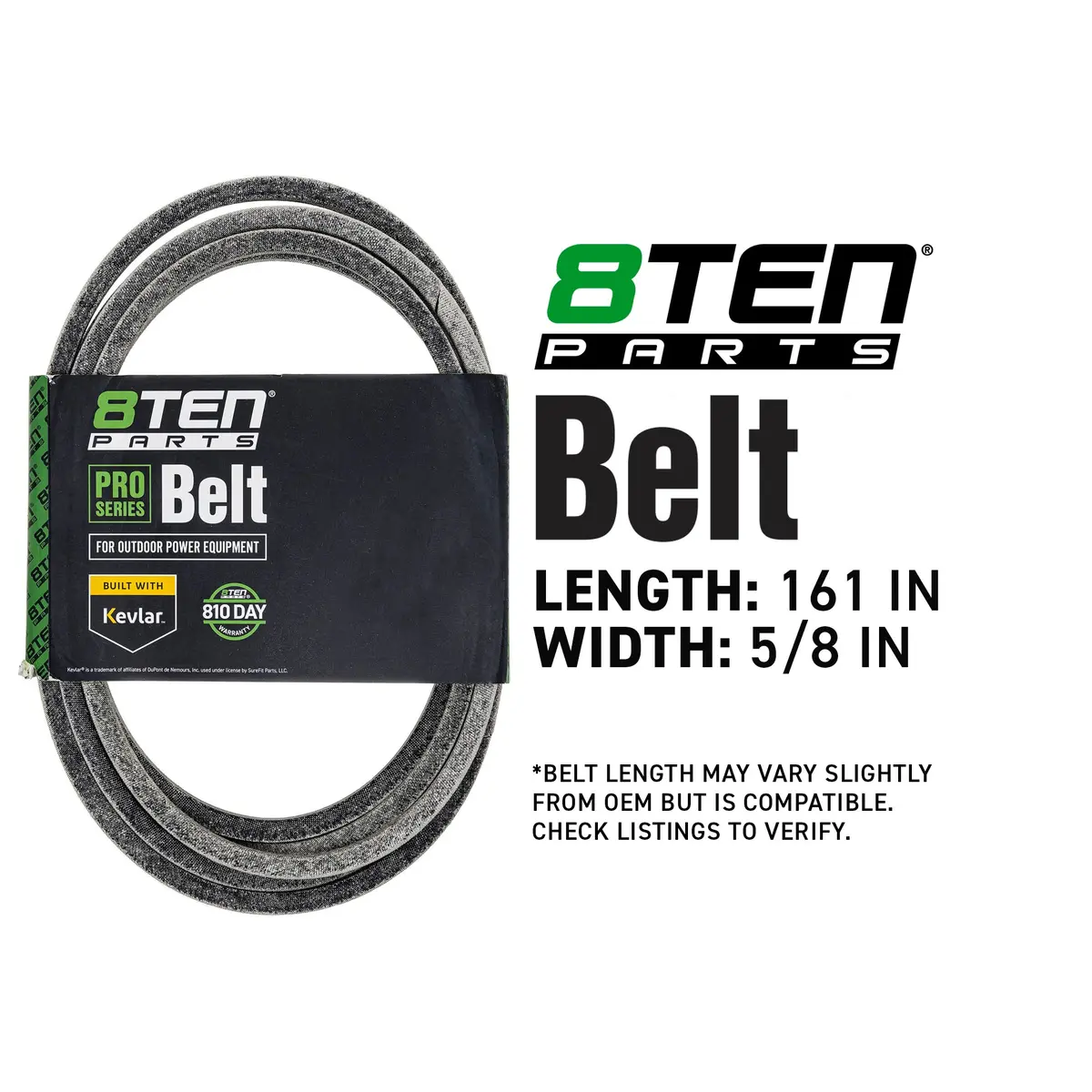 Belt With Kevlar® For Ferris John Deere White Outdoor Gx21395 5023435 5104065 5103656 5104065Yp 2