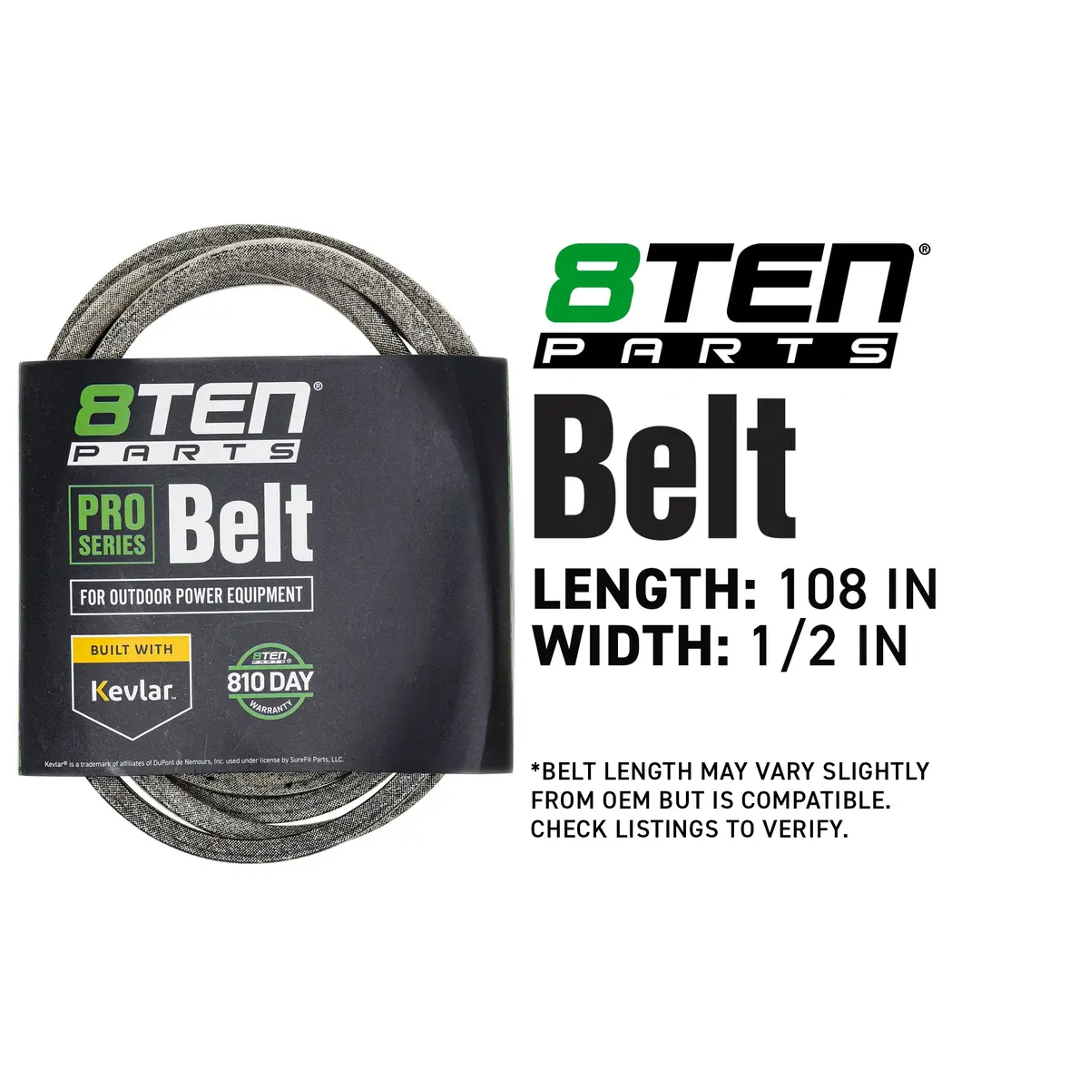 Belt With Kevlar® For Cub Cadet Troy-Bilt Craftsman 954-05022A 754-05022A 954-05087A 954-05087 2