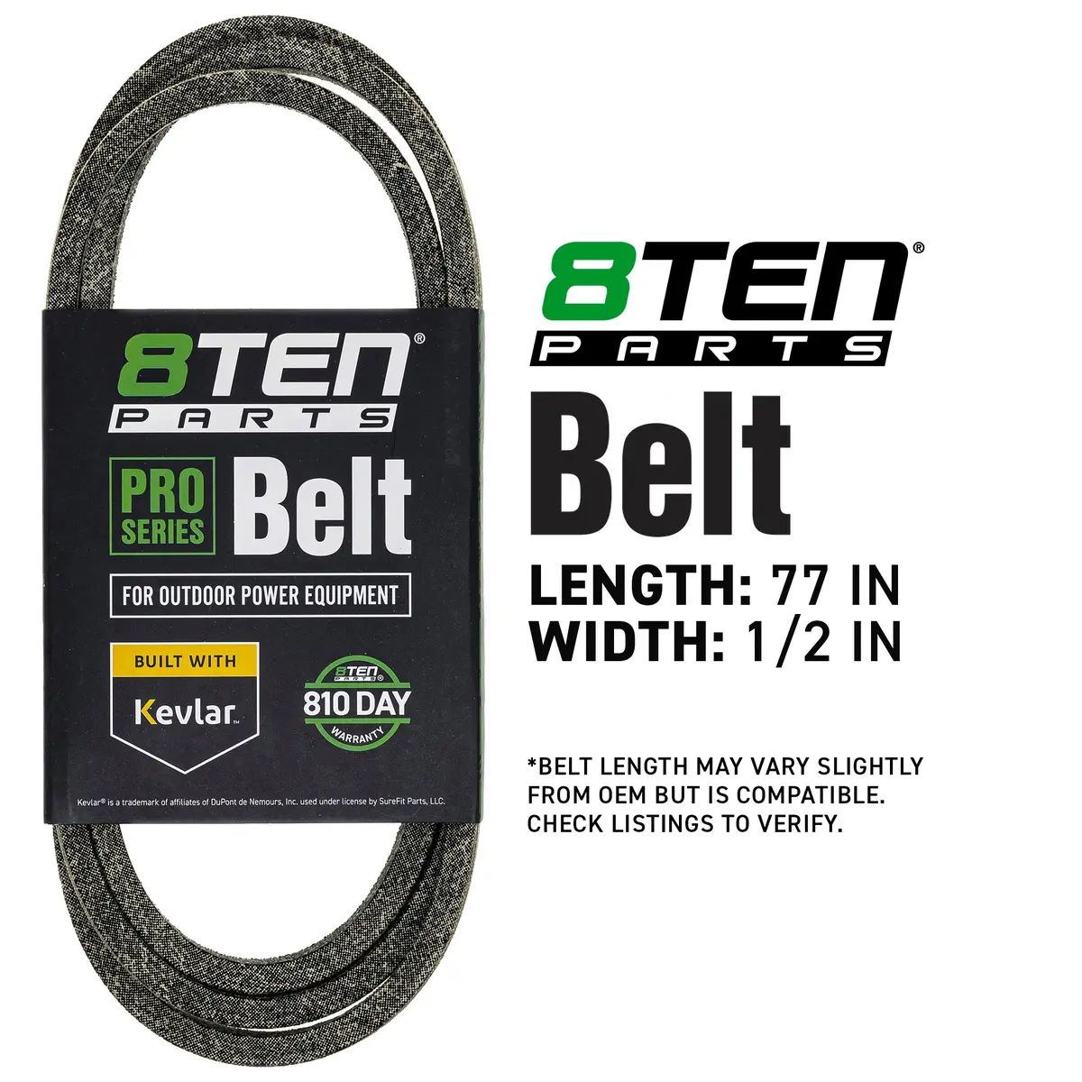 Belt With Kevlar® For Cub Cadet Columbia Huskee 954-04062 754-04062 10242 37X34 170164 Pt15220 2