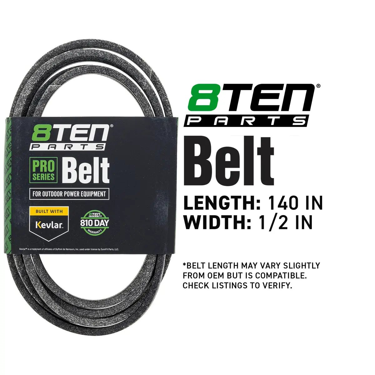 Belt With Kevlar® For Gravely Ariens Toro 110-6892 07200107 Dxgx501111 754P06354 754-06354 7200107 2