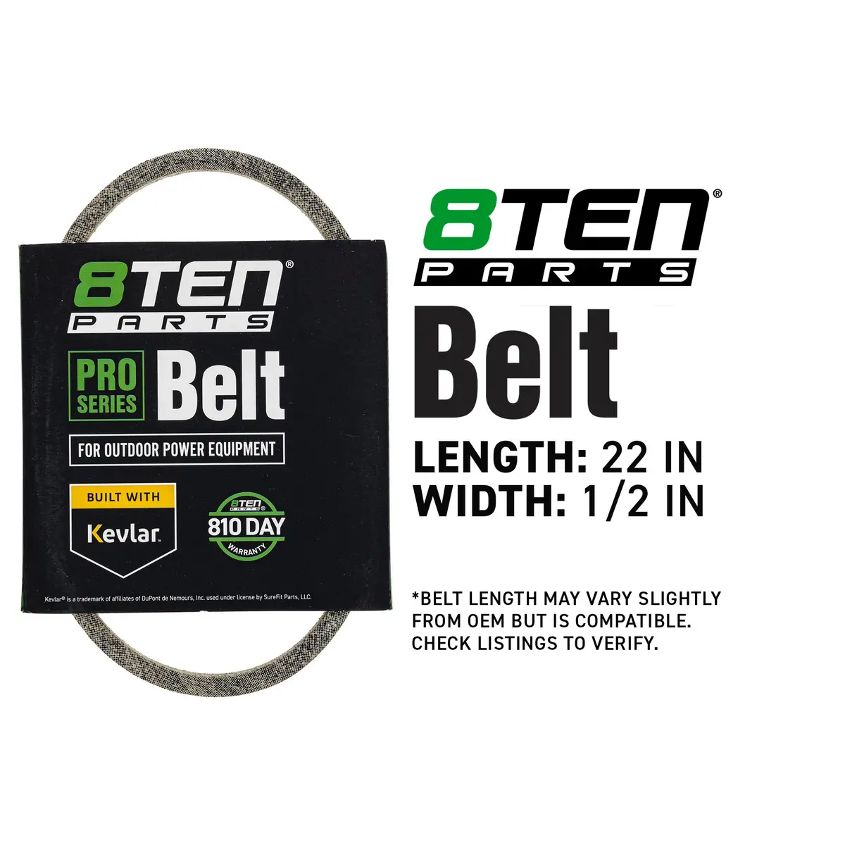 Belt With Kevlar® For Wheel Horse Toro Lawn-Boy 110-1790 1205 21354 1526 76836 7236 6056A 307913 2