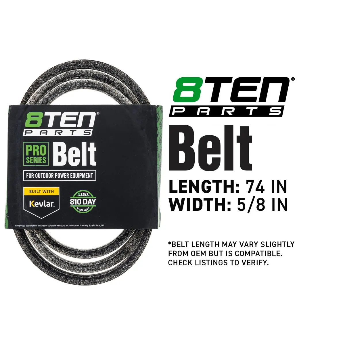 Belt With Kevlar® For Huskee Hechinger Agway 954-0371A 754-0371A 754-0371 94-4399 94-2513 29269 2412 2