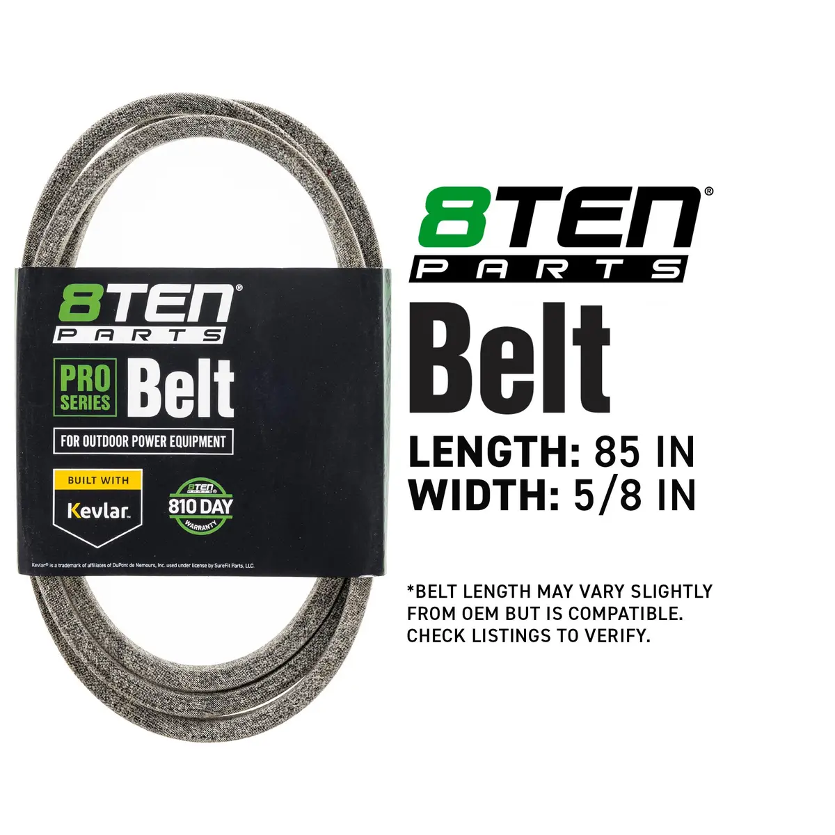 Belt With Kevlar® For Husqvarna Poulan Pro Ayp 148763 532148763 531300769 Tca20591 84009021 68082 2