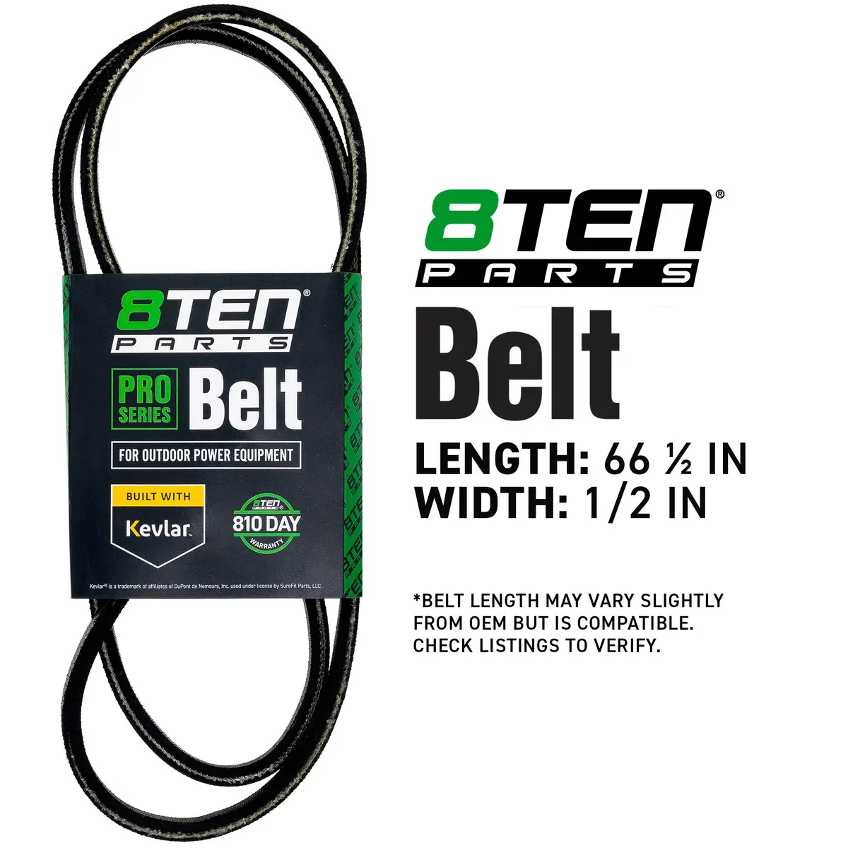 Belt With Kevlar For Bad Boy Mz Magnum Rambler Zt Compact 041-6400-00 2