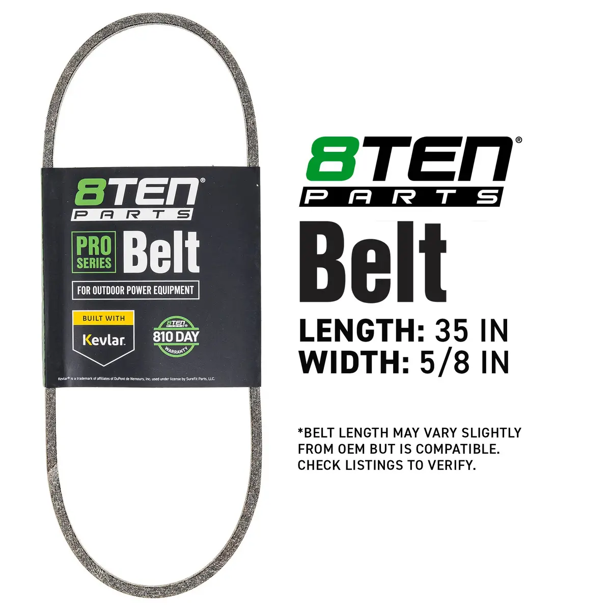 Belt With Kevlar® For Ariens Poulan Pro Toro M35 7-0530 67-4410 23161952771 182212 10860P1 10860 2