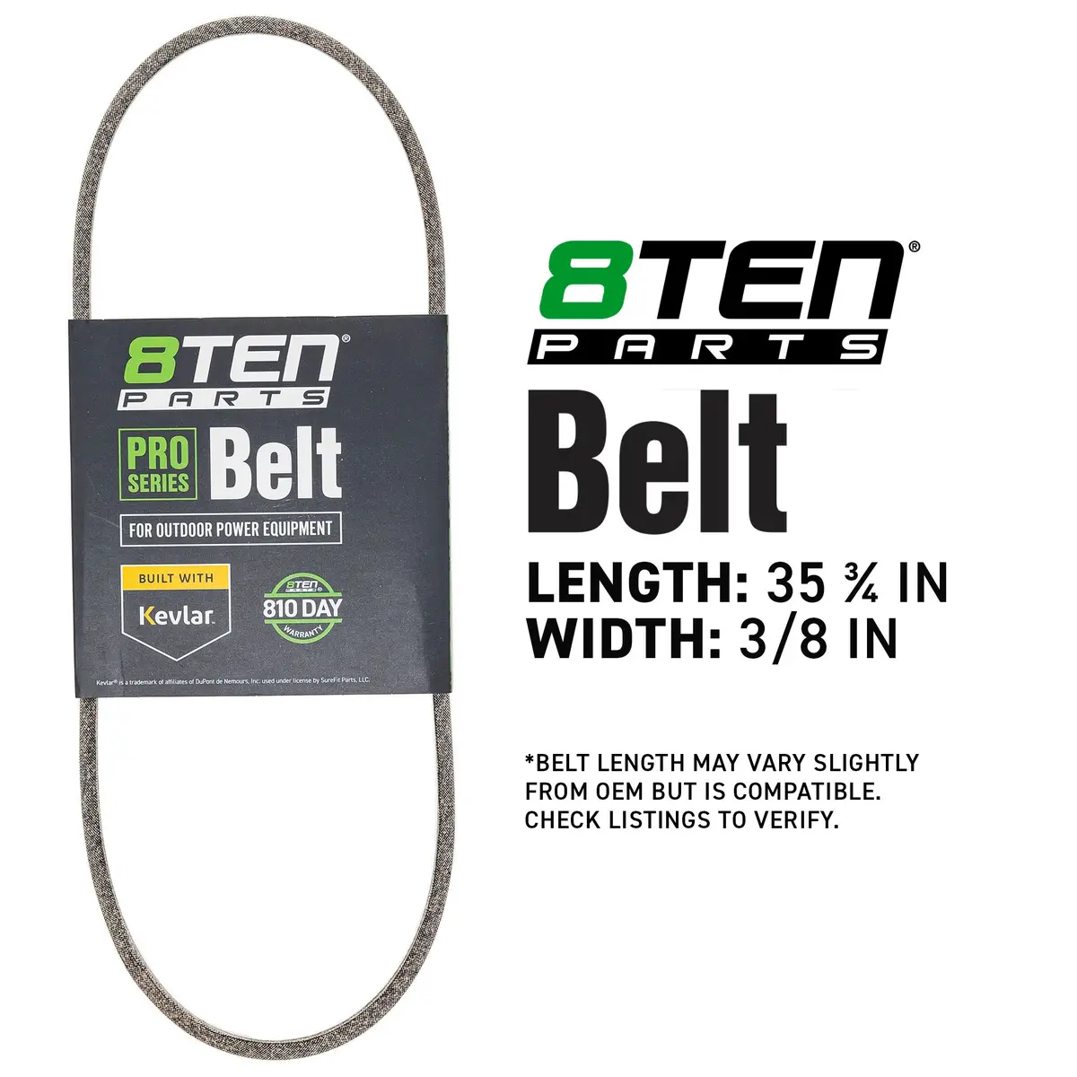 Belt With Kevlar® For Troy-Bilt White Outdoor Ranch King 754-04032 754-0465 954-0465 954-04032B 2
