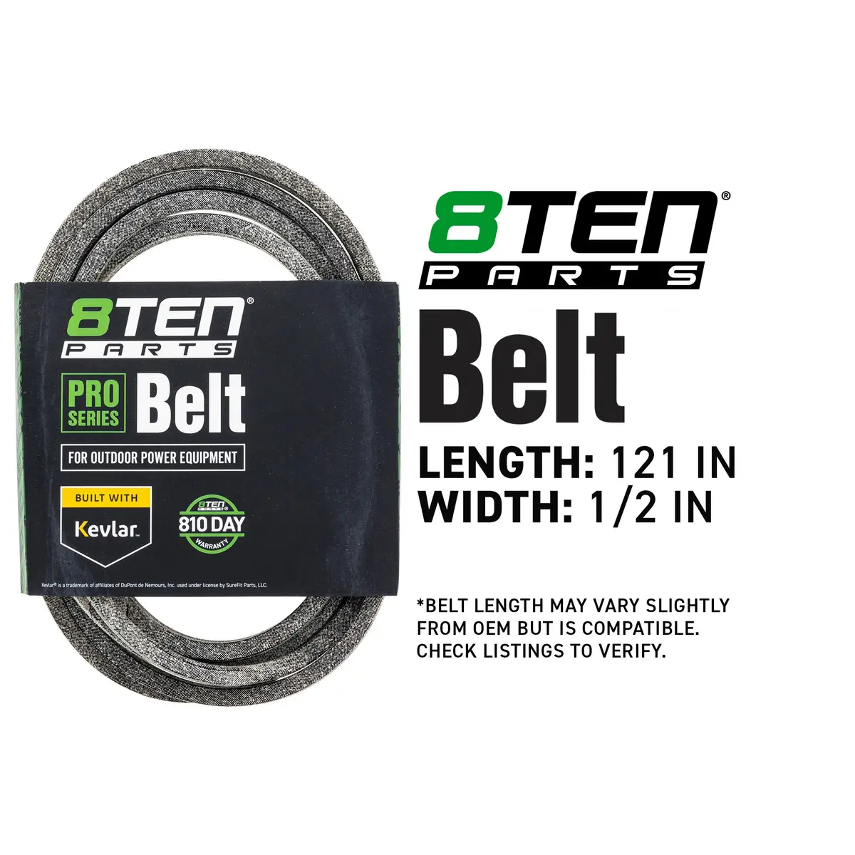 Belt With Kevlar® For Gravely Ariens Craftsman 103-0881 07241800 07200001 103-0881-Sl 754P06135 2